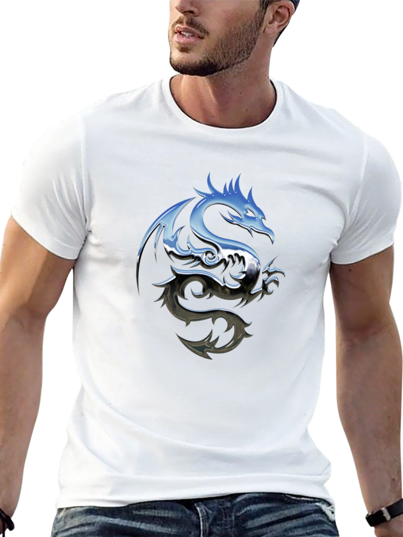 Dragon Graphic Tee - Mens Black T-Shirt