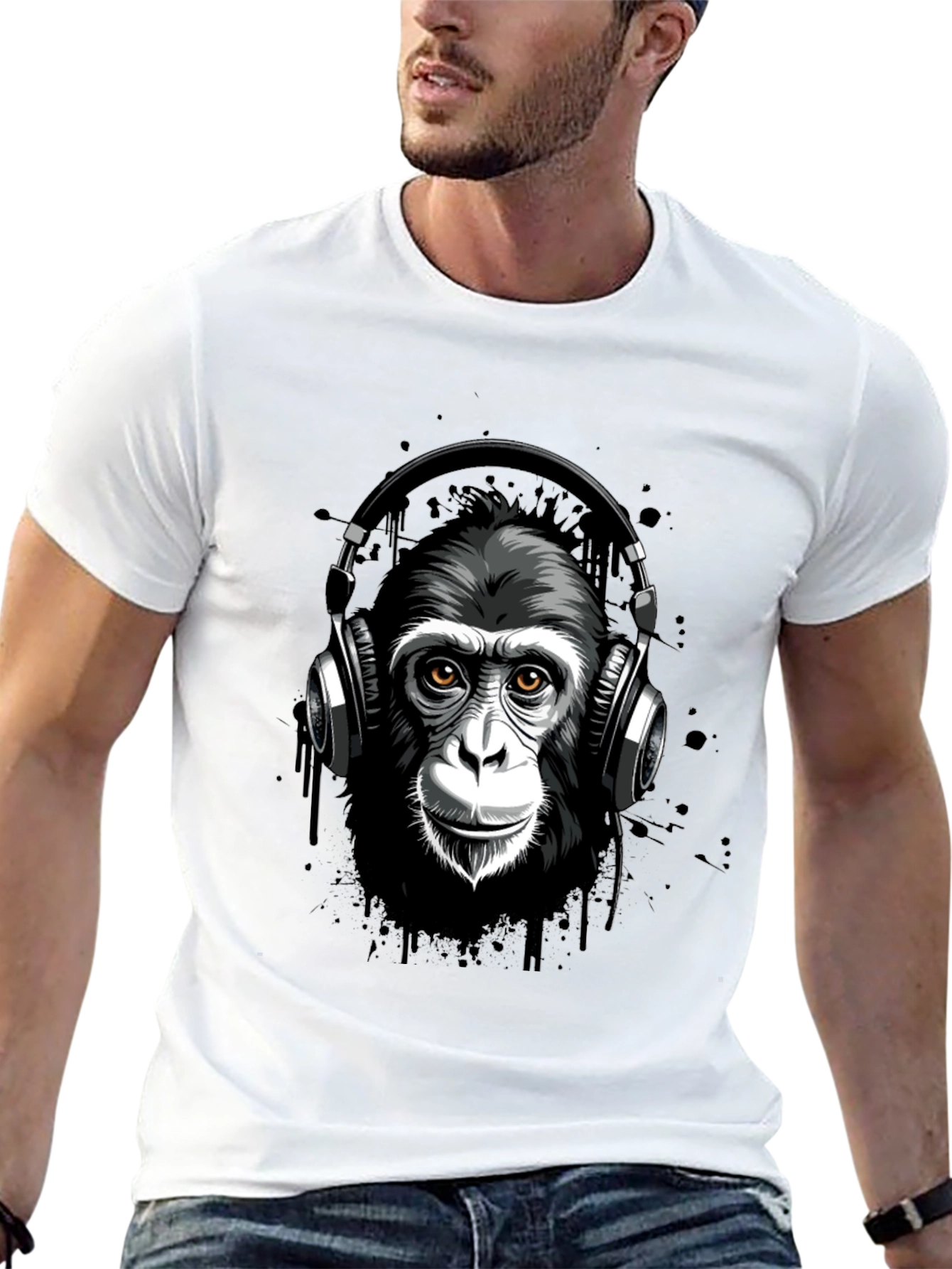 Cool Monkey Graphic Tee - DJ Ape T-Shirt