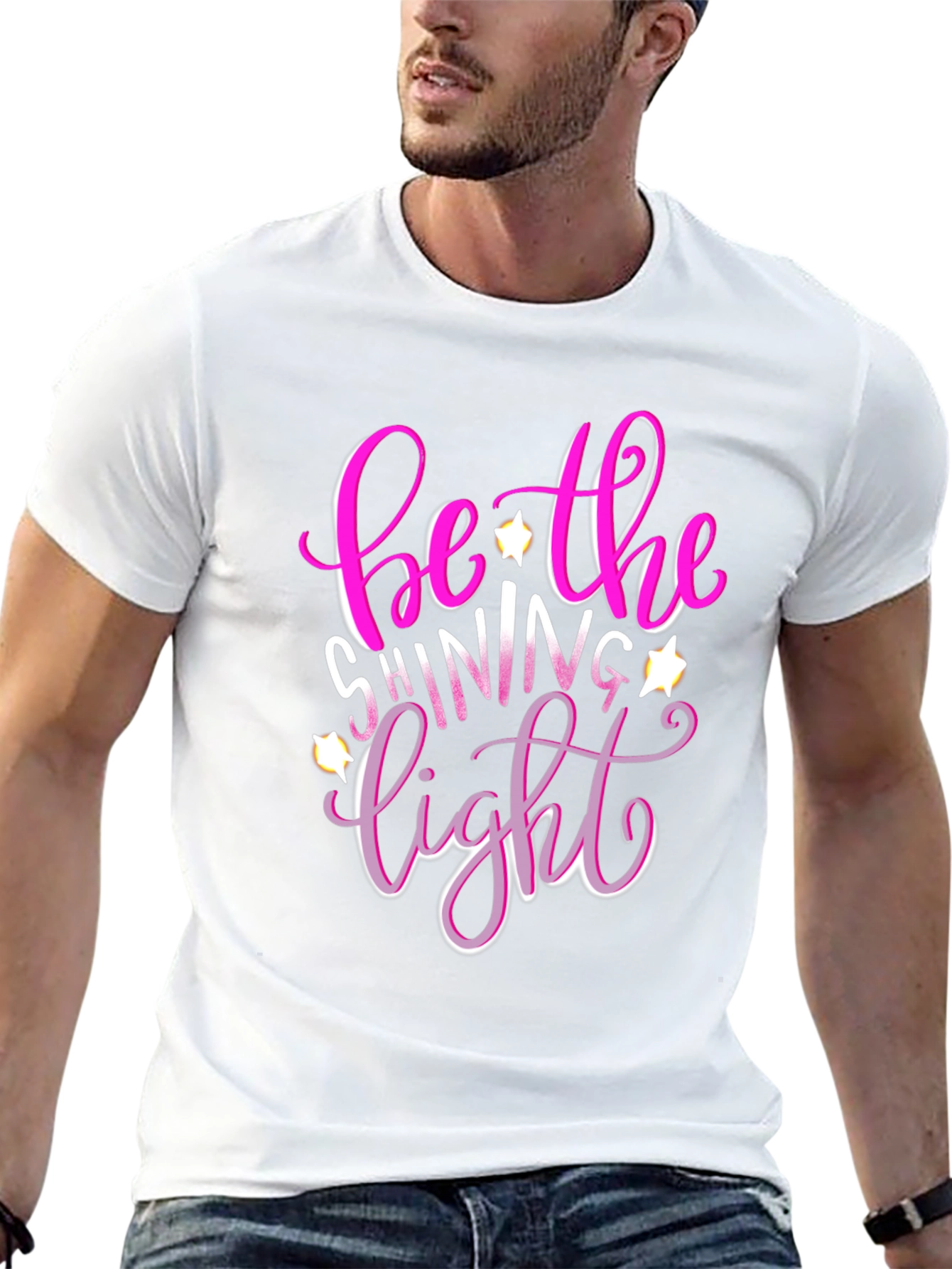 Be The Shining Light T-Shirt - Graphic Print Tee