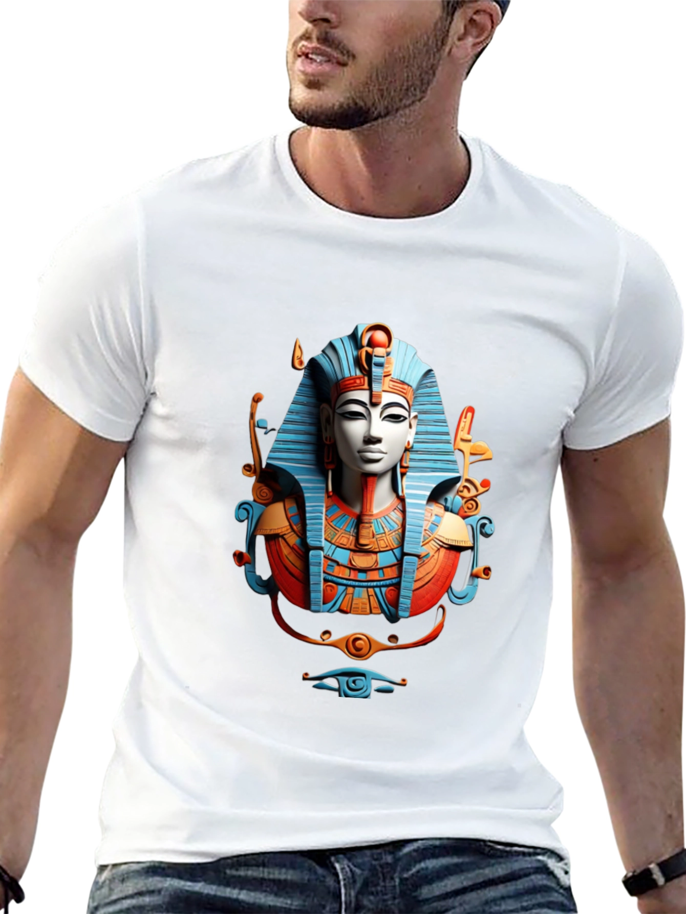 Egyptian Pharaoh Graphic T-Shirt - Unique Design