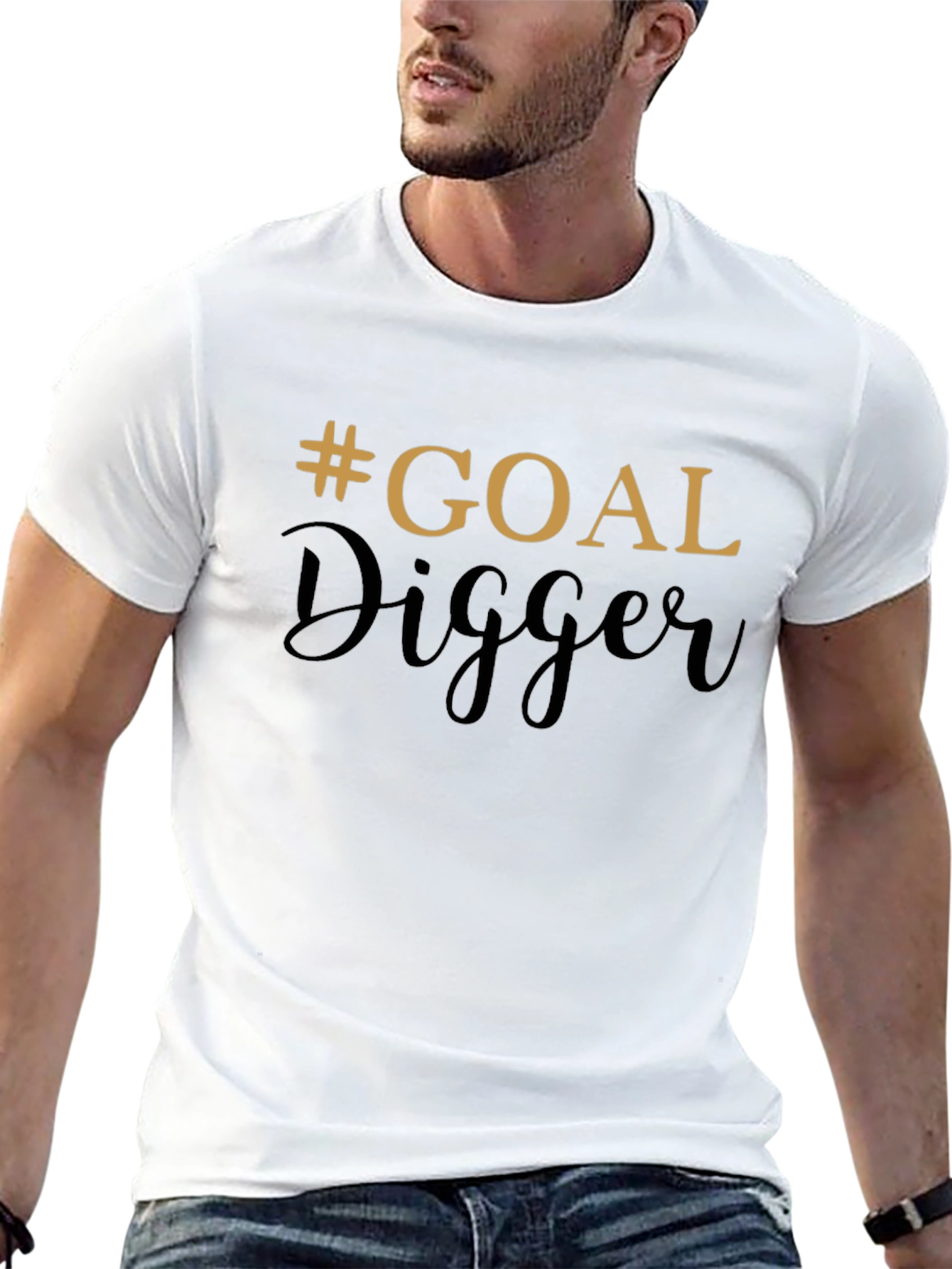 Goal Digger Black T-Shirt - Motivational Style