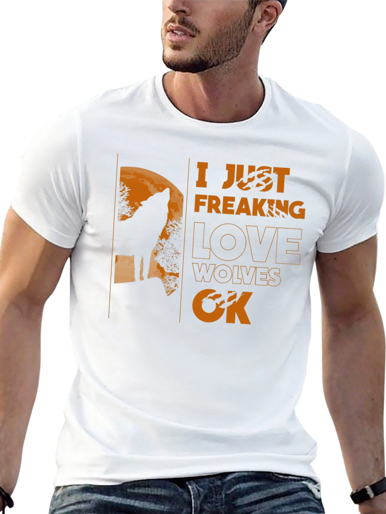 I Just Freaking Love Wolves T-Shirt - Unique Design