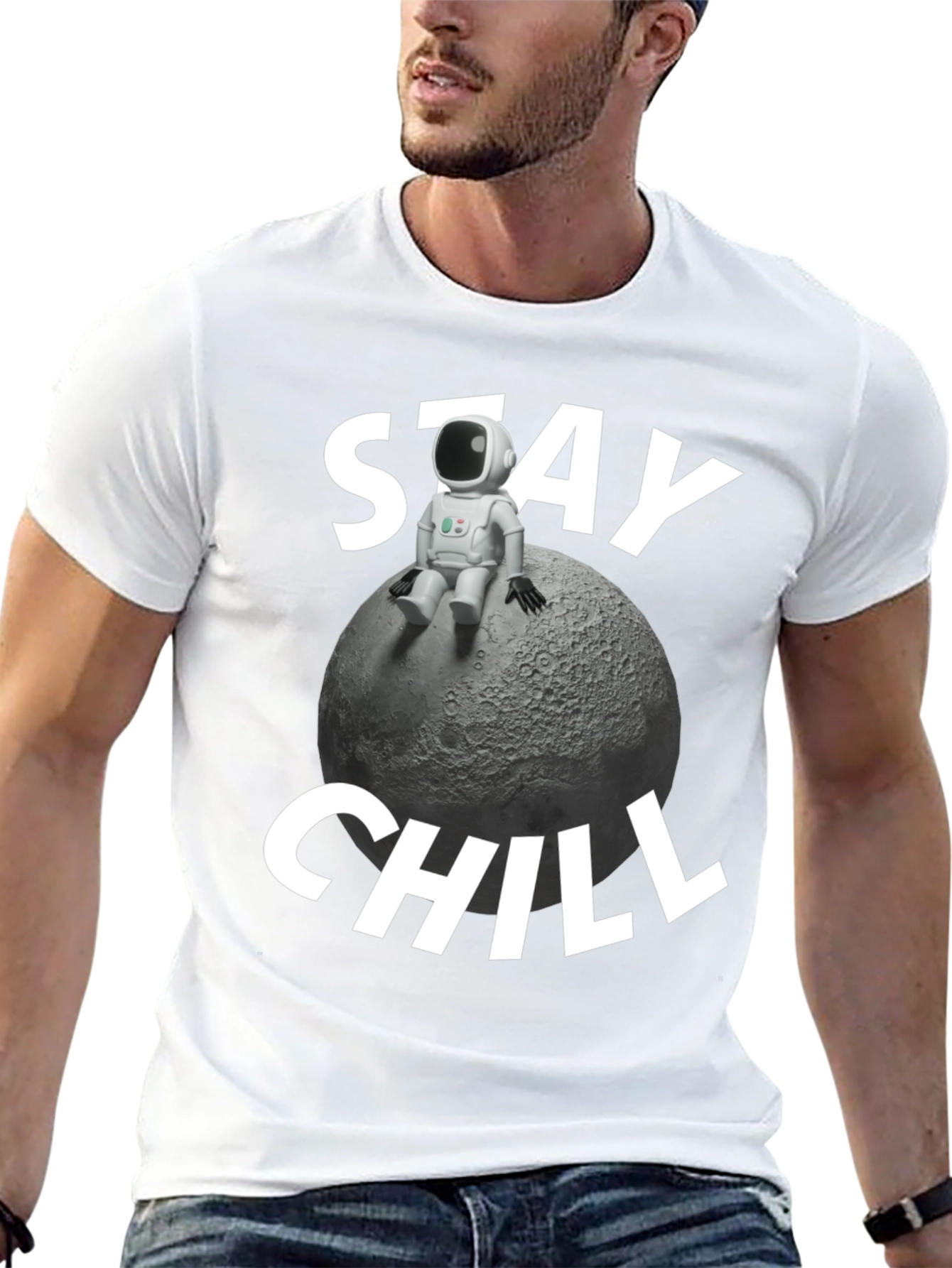 Stay Chill Astronaut Moon T-Shirt