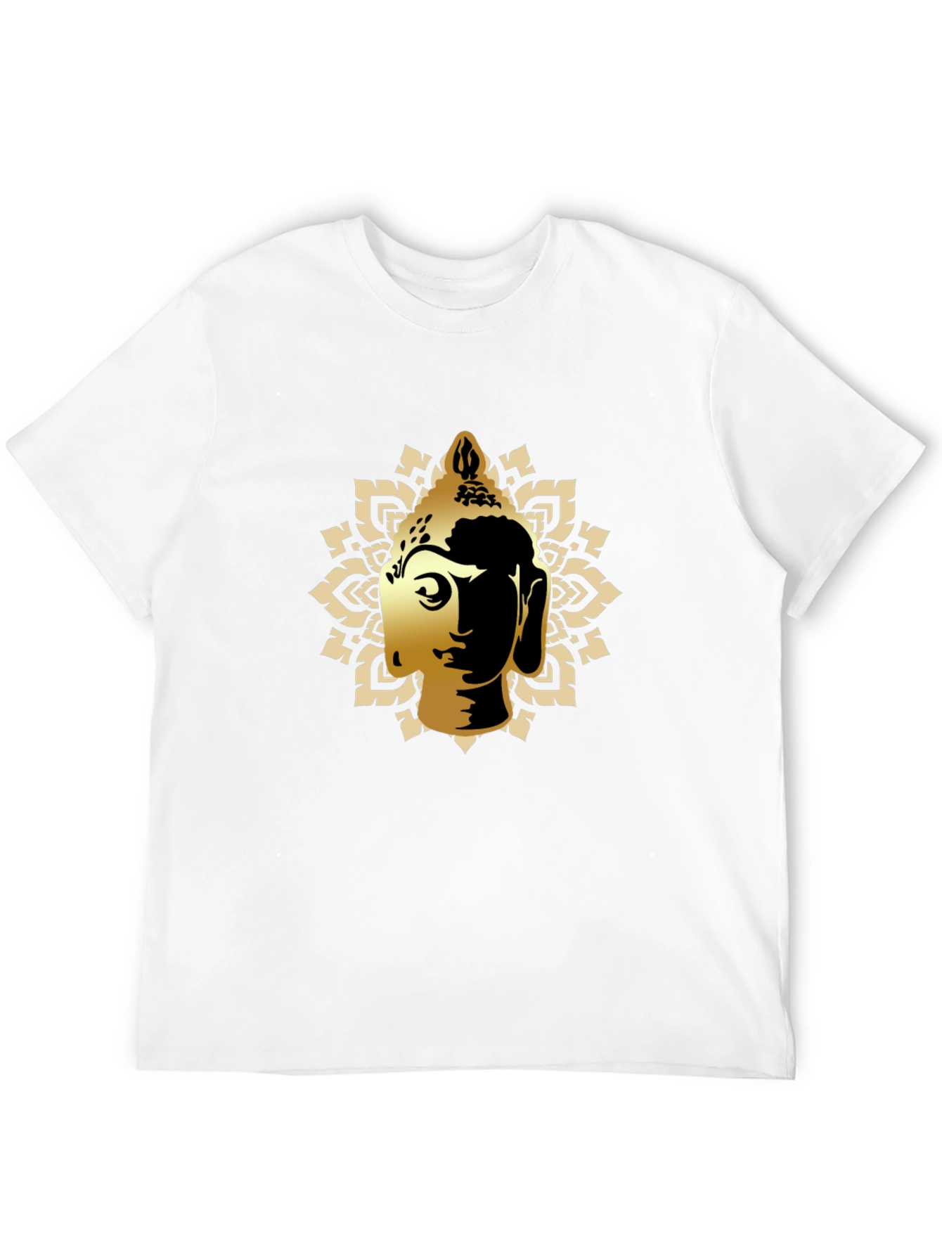 Buddha Graphic Tee - Black Cotton