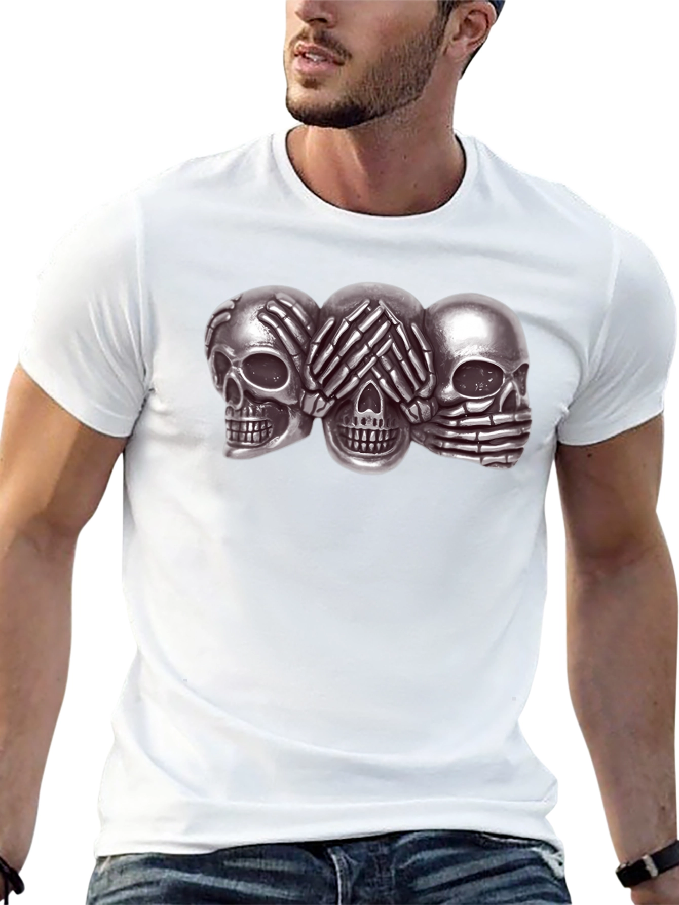Hear See Speak No Evil Skulls T-Shirt
