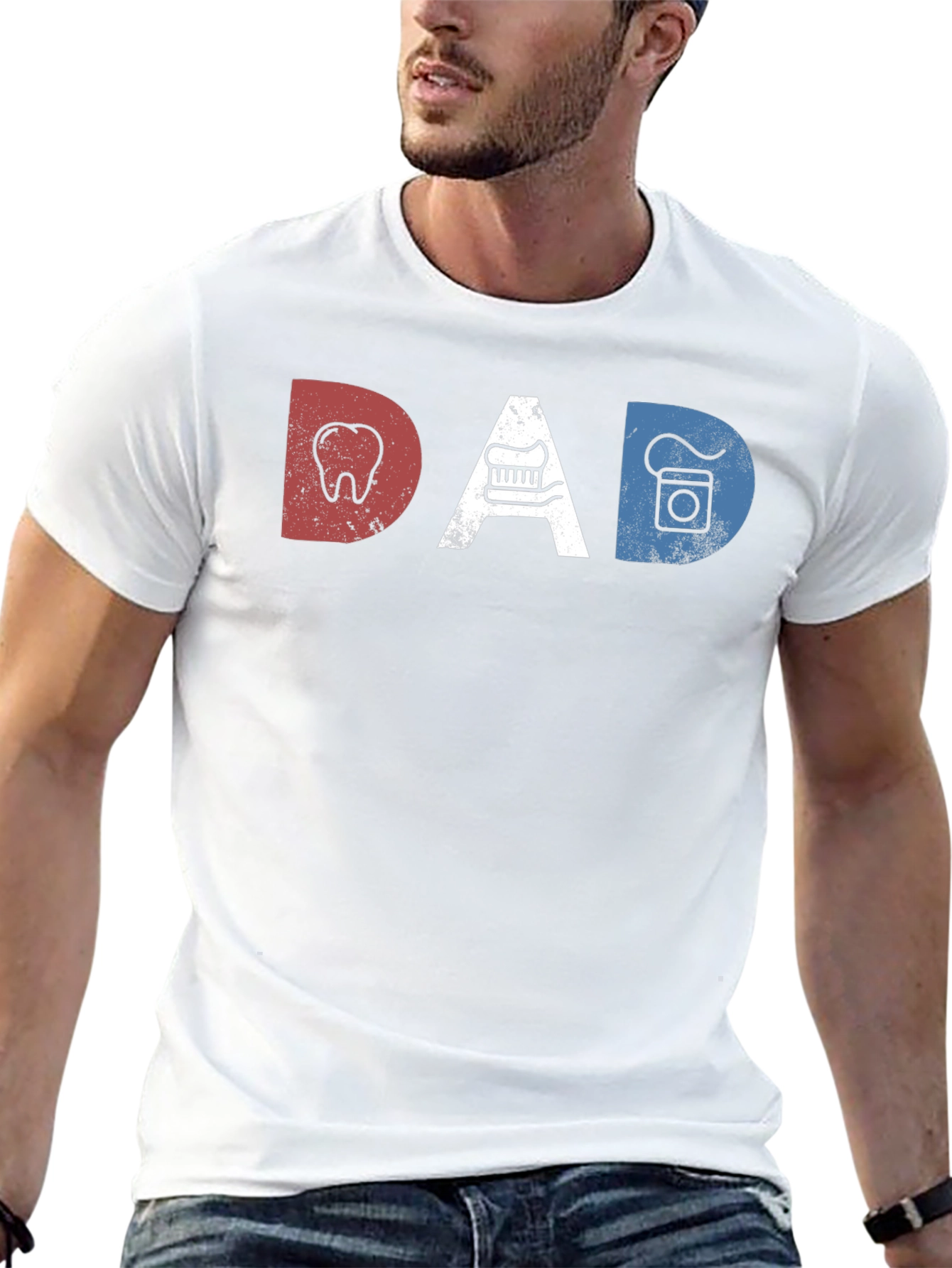 Dental Dad T-Shirt Funny Gift for Dentist Father