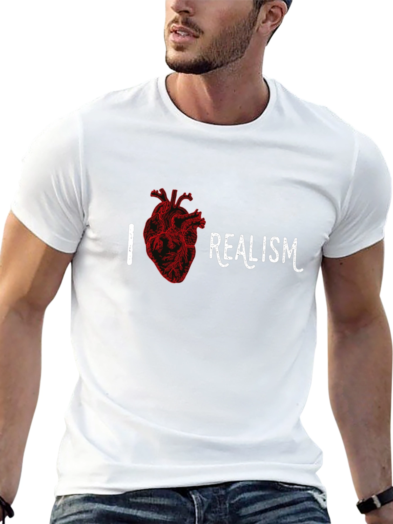 I Heart Realism Graphic T-Shirt - Black