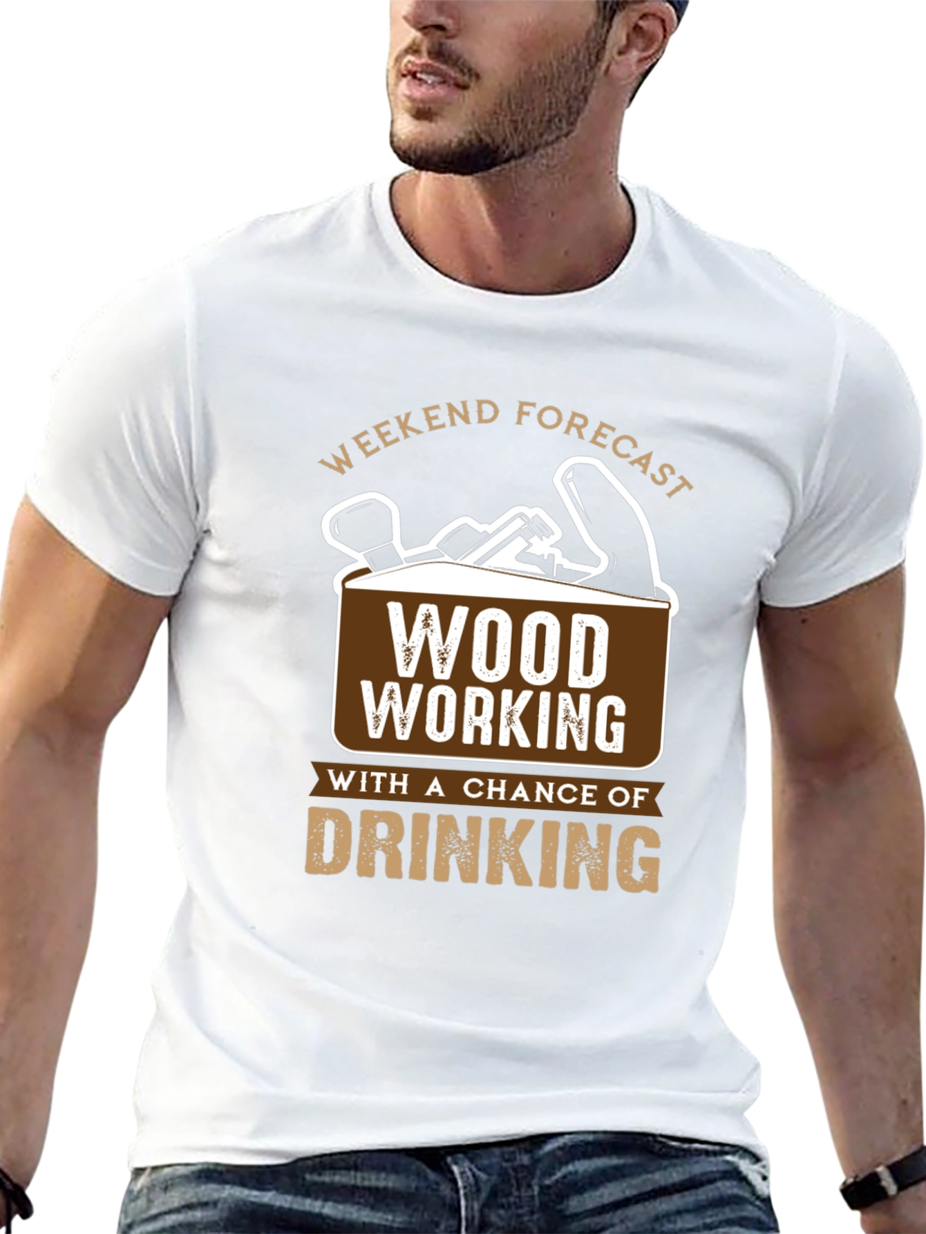 Weekend Forecast Woodworking T-Shirt