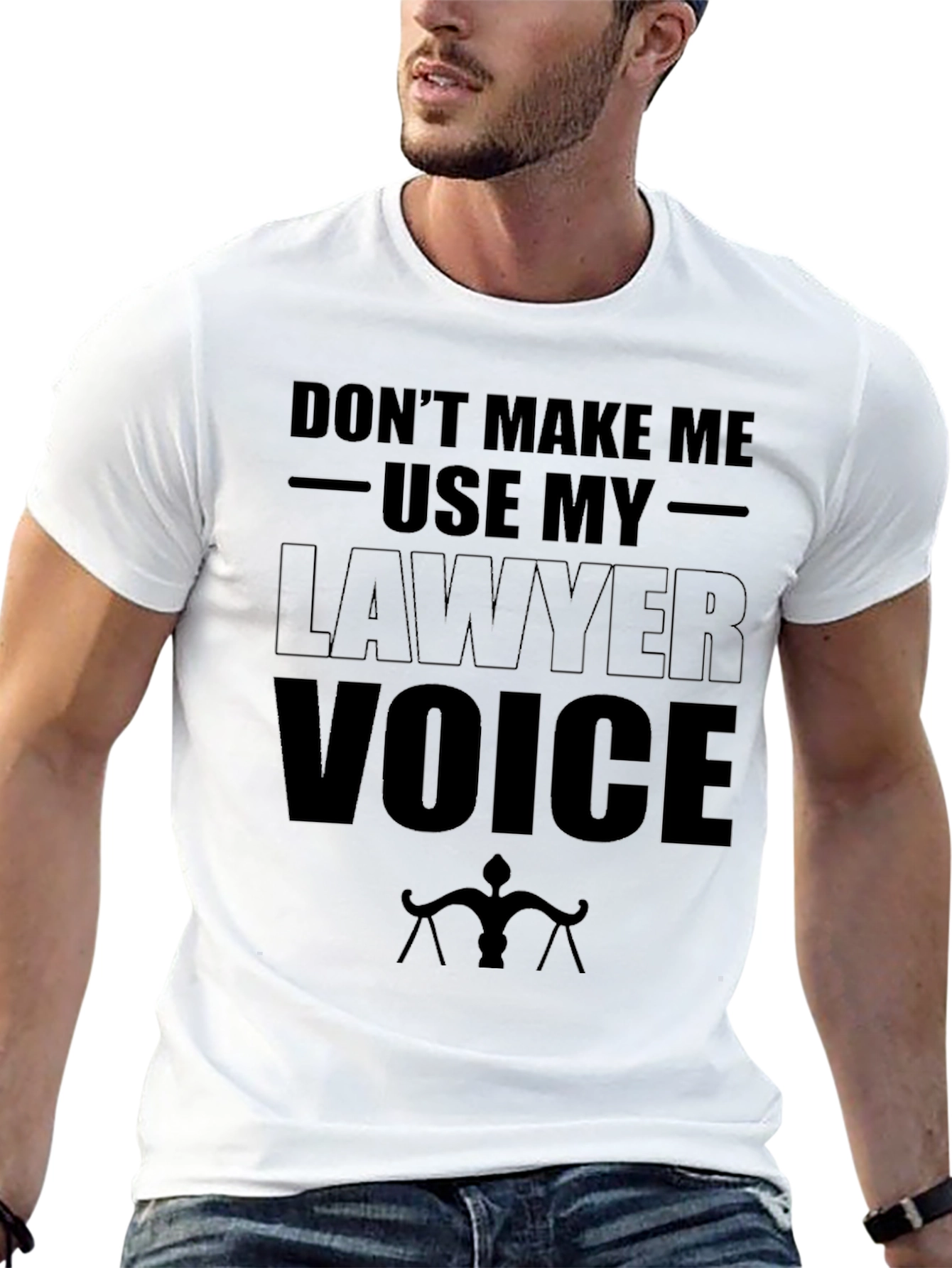 Lawyer Voice T-Shirt - Funny Attorney Gift