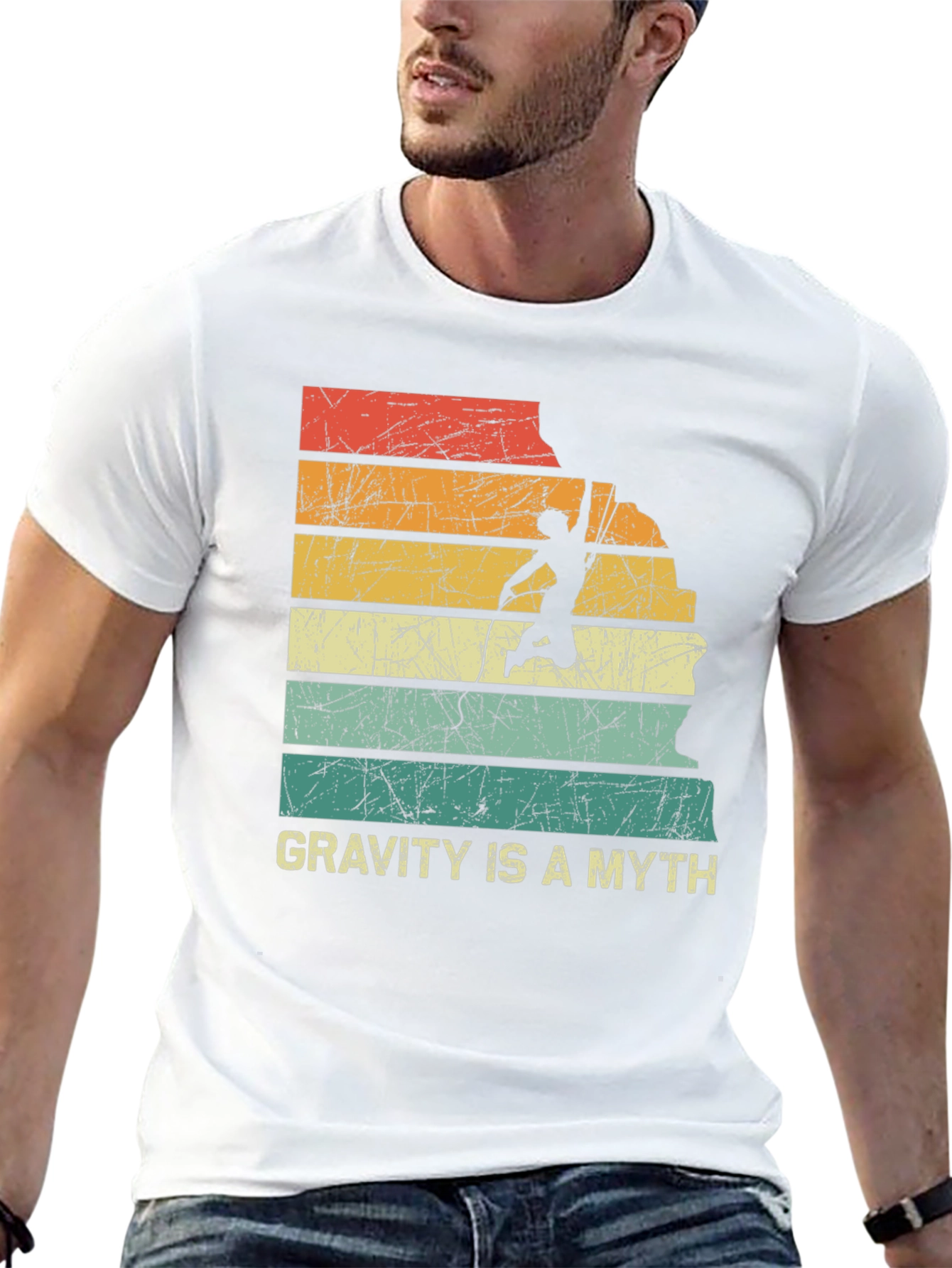 Gravity Is A Myth Rock Climbing T-Shirt