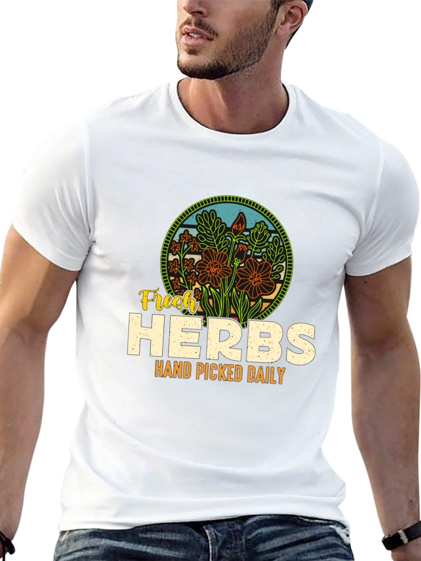 Fresh Herbs Graphic Tee - Hand Picked Daily