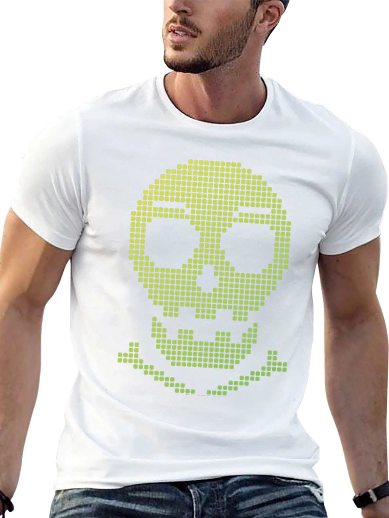 Pixel Skull Black T-Shirt