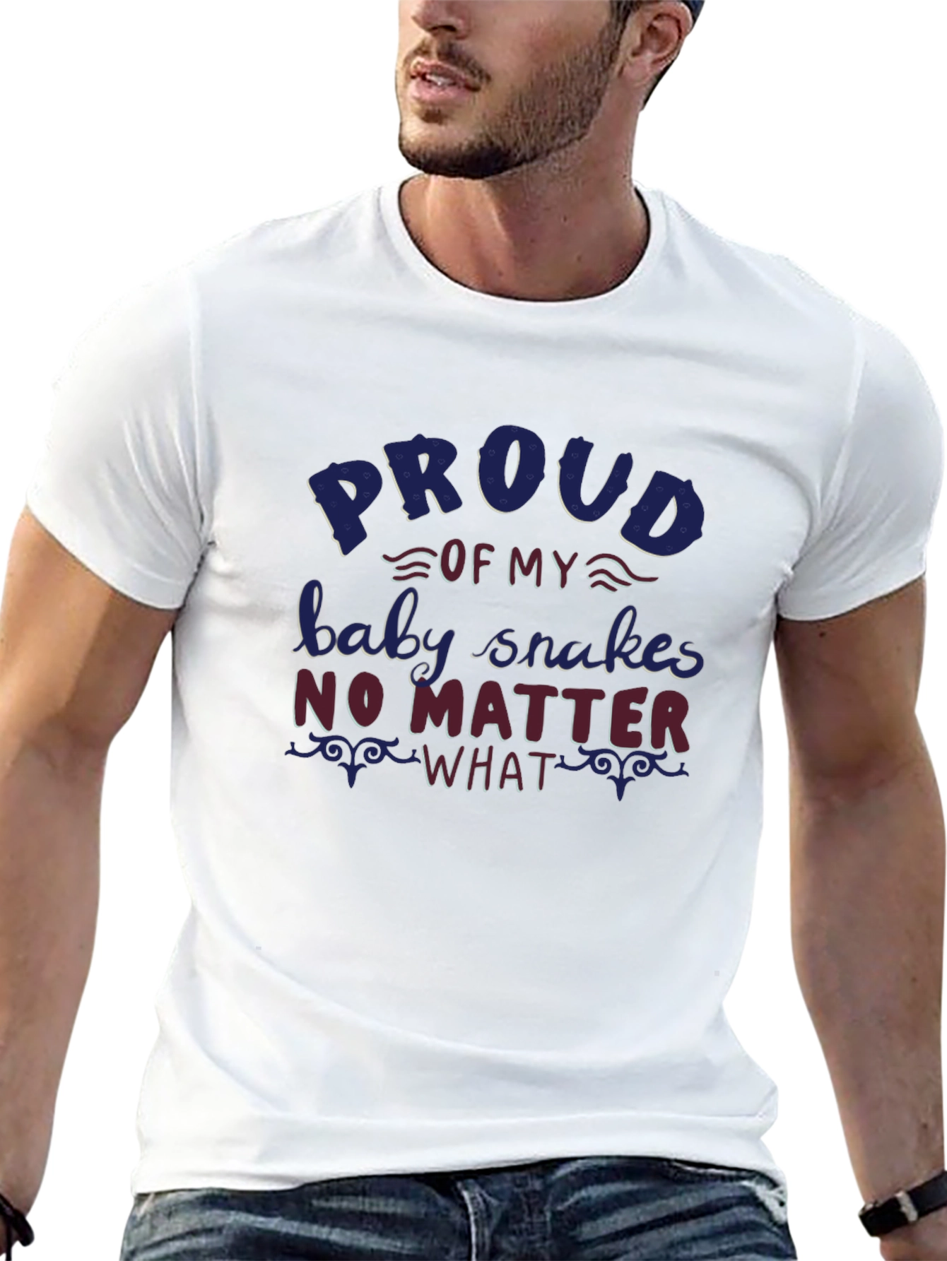 Proud Baby Snakes Graphic Tee - Black