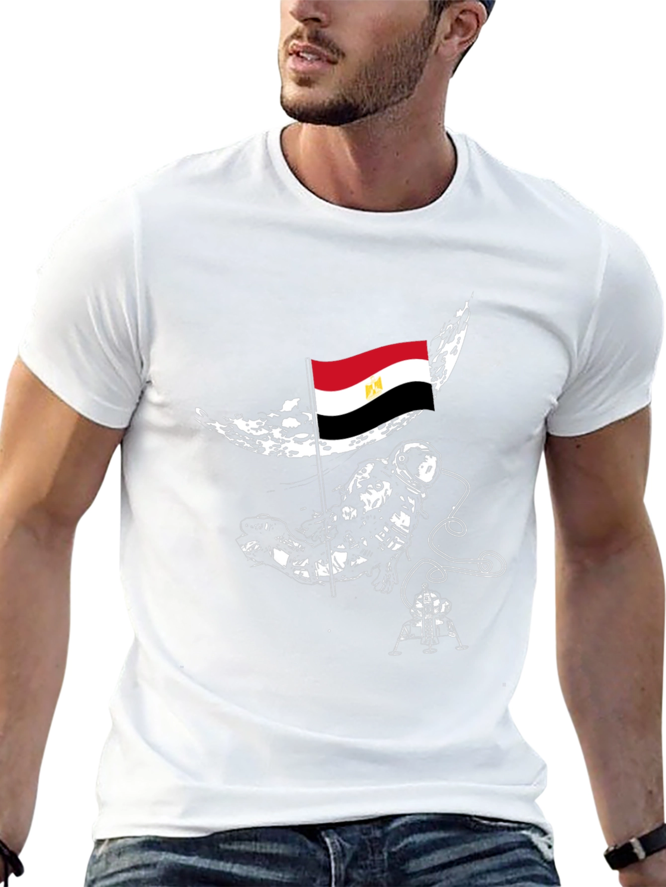 Egyptian Astronaut Moon Landing T-Shirt
