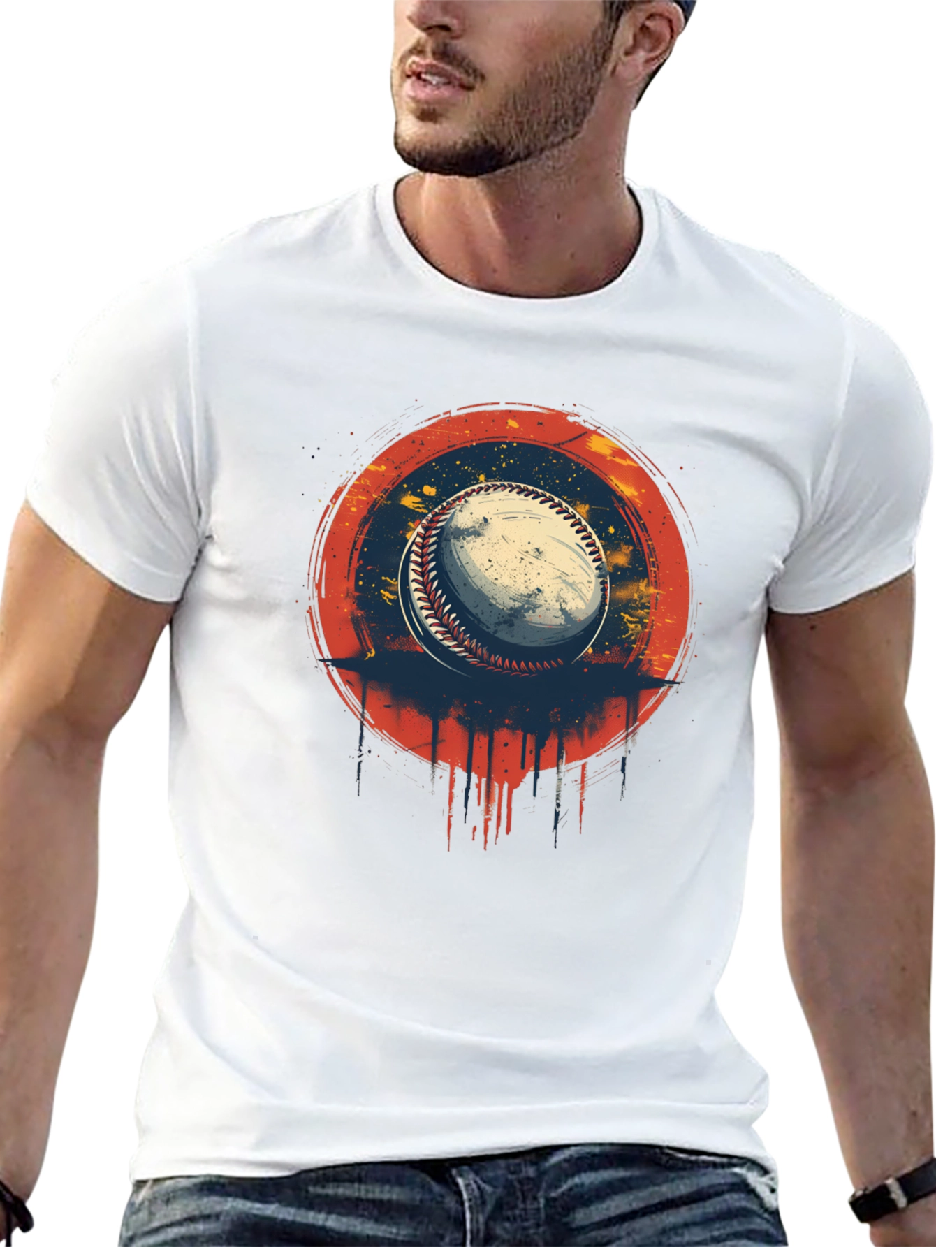 Baseball Graphic Print Tee