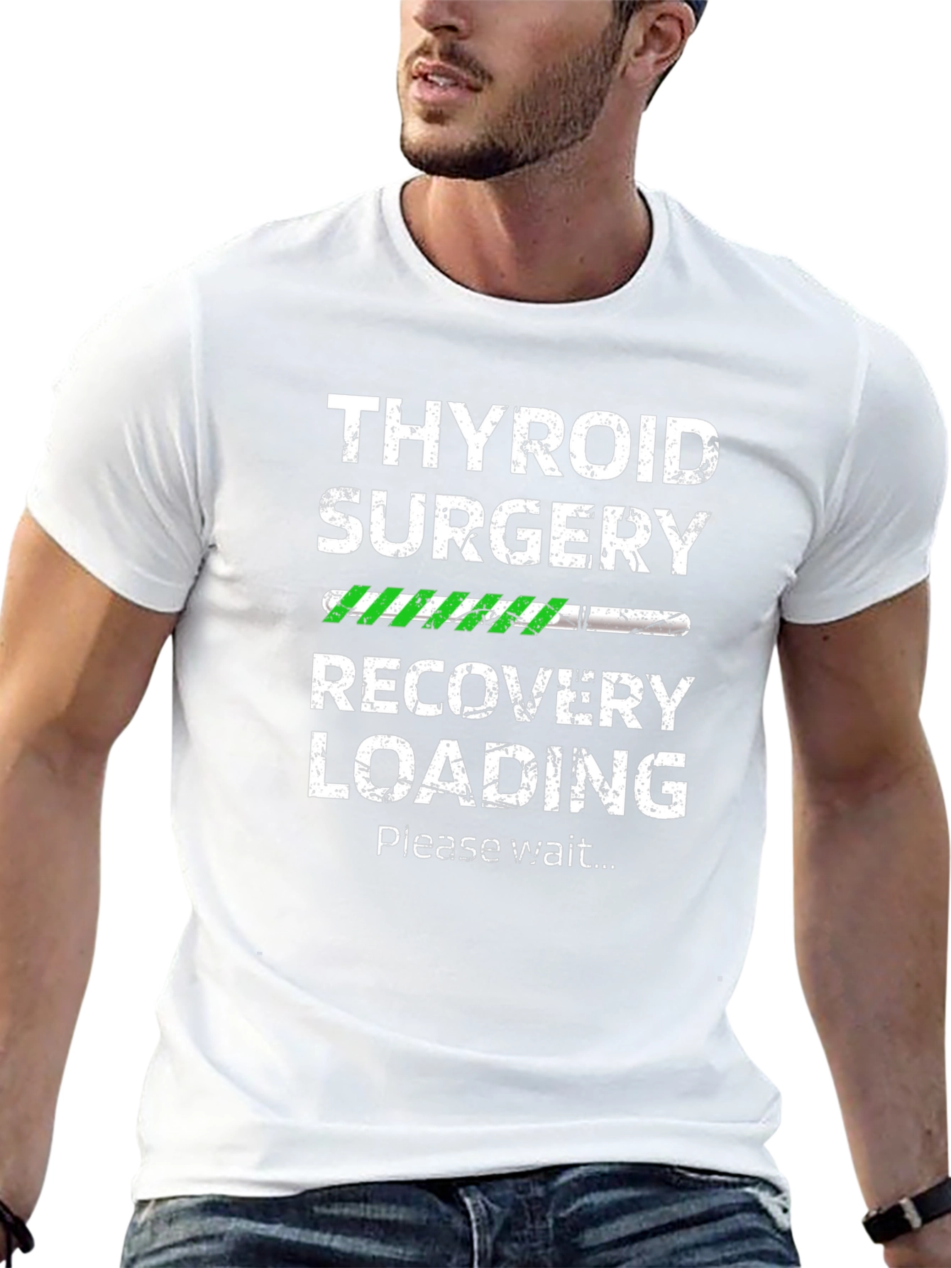 Thyroid Surgery Recovery Loading Graphic T-Shirt