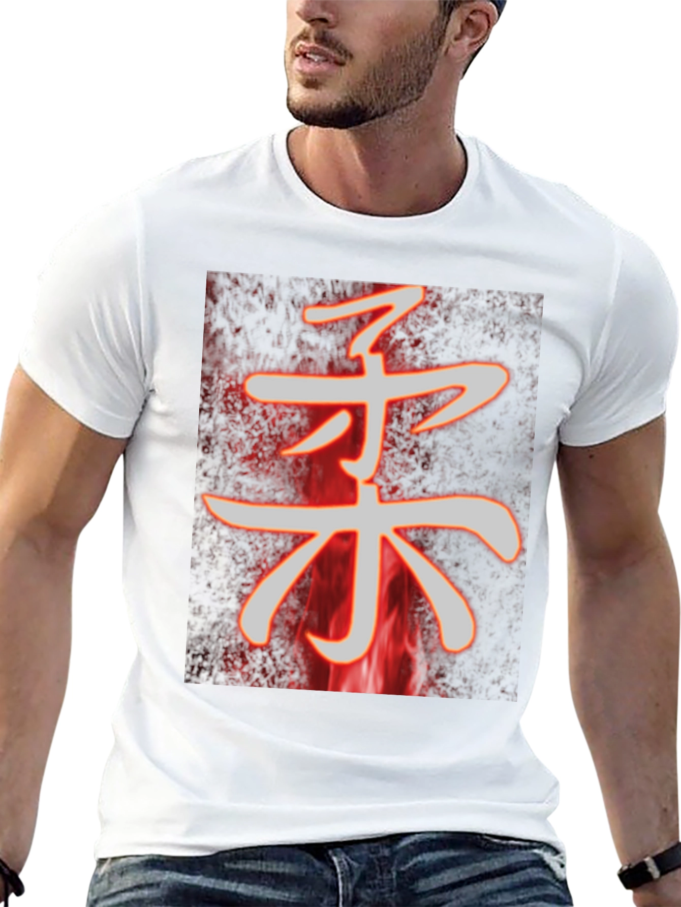 Fiery Kanji T-Shirt - Softness Design