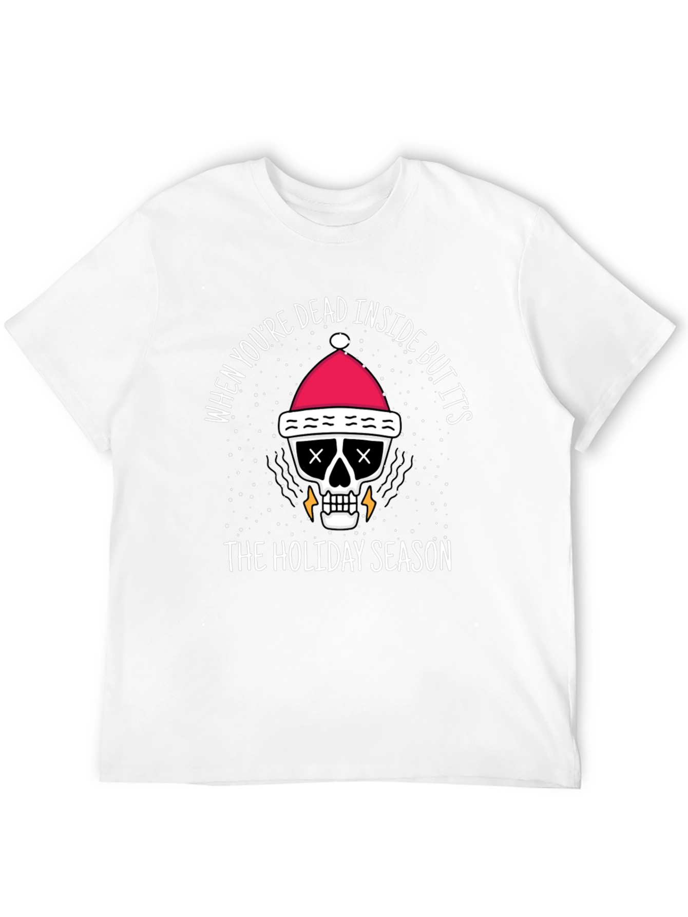 Dead Inside Holiday T-Shirt - Funny Christmas Tee