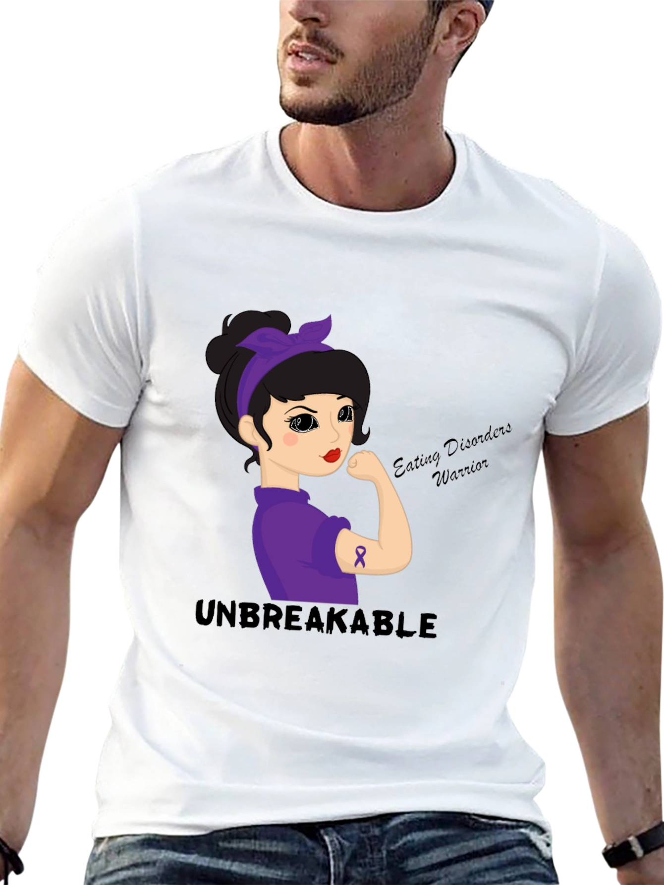 Unbreakable Eating Disorders Warrior Graphic Tee