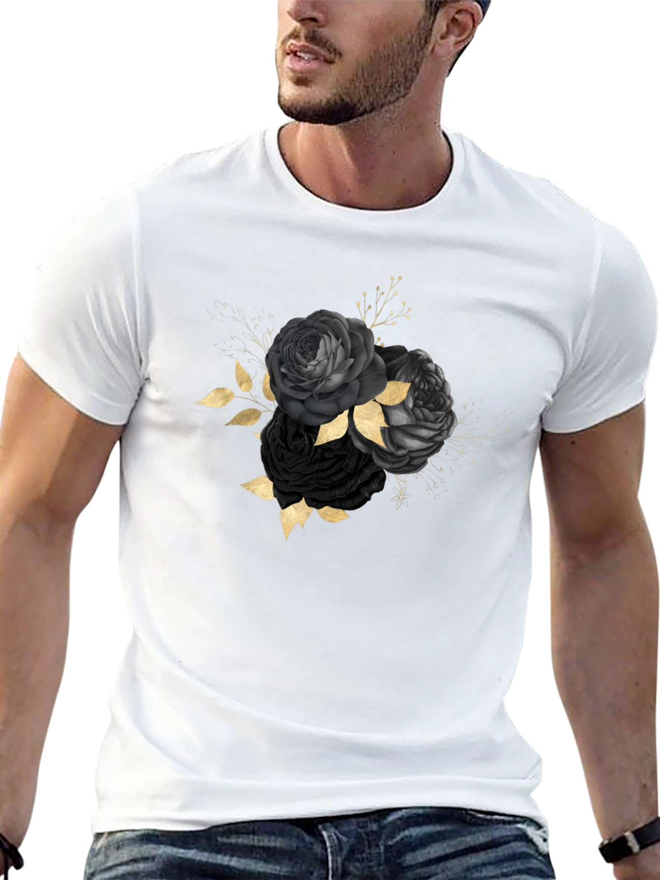 Black Roses Graphic T-Shirt