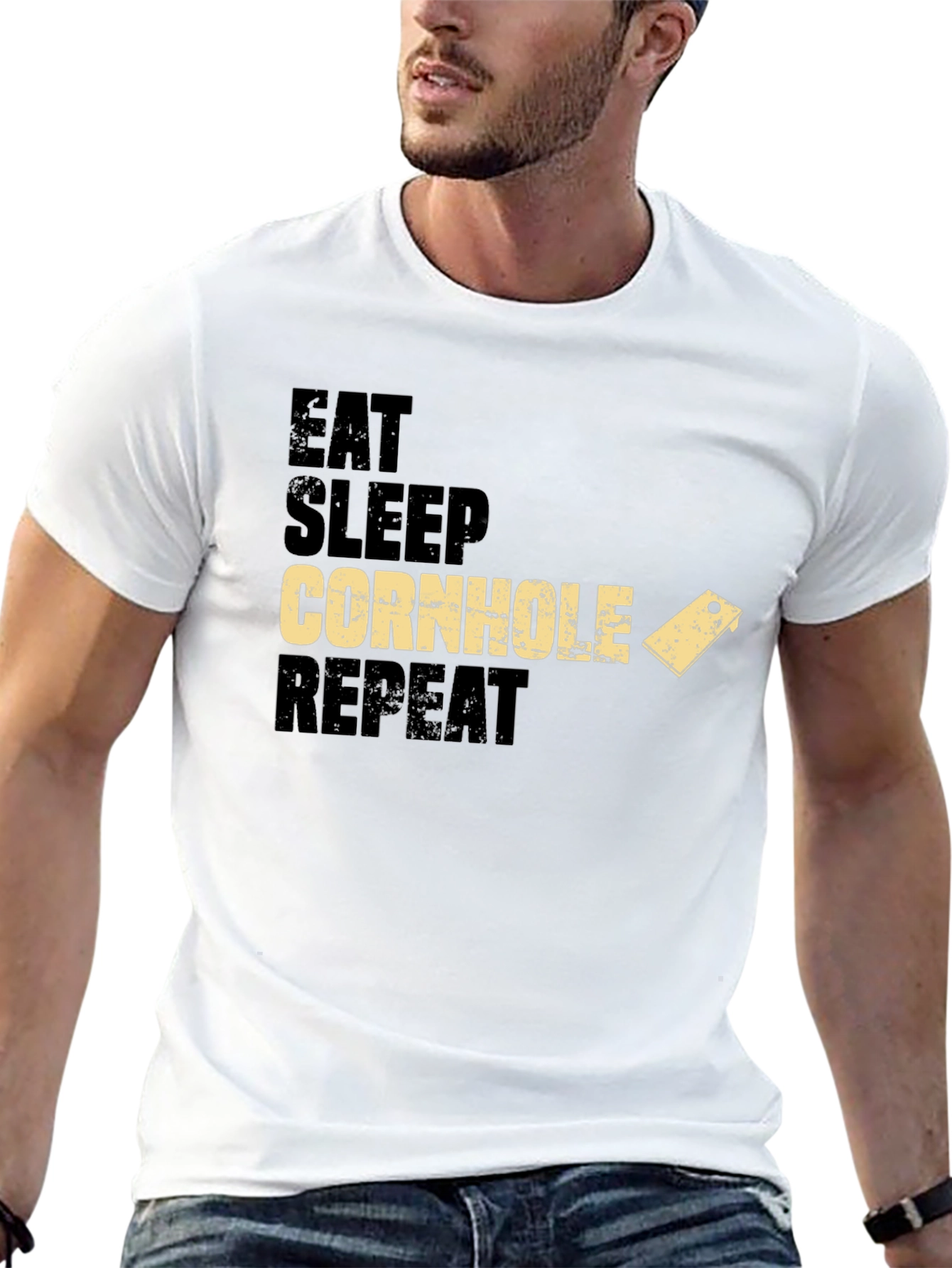 Eat Sleep Cornhole Repeat T-Shirt
