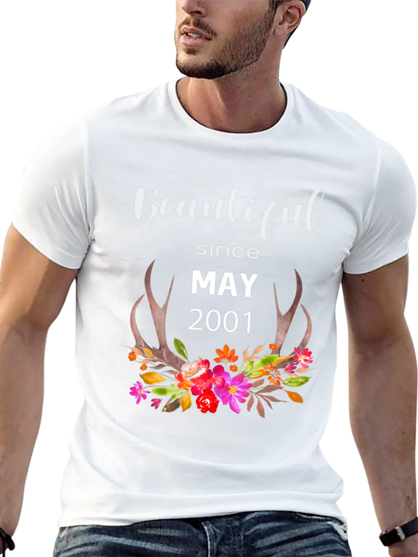 Beautiful Since May 2001 Floral T-Shirt