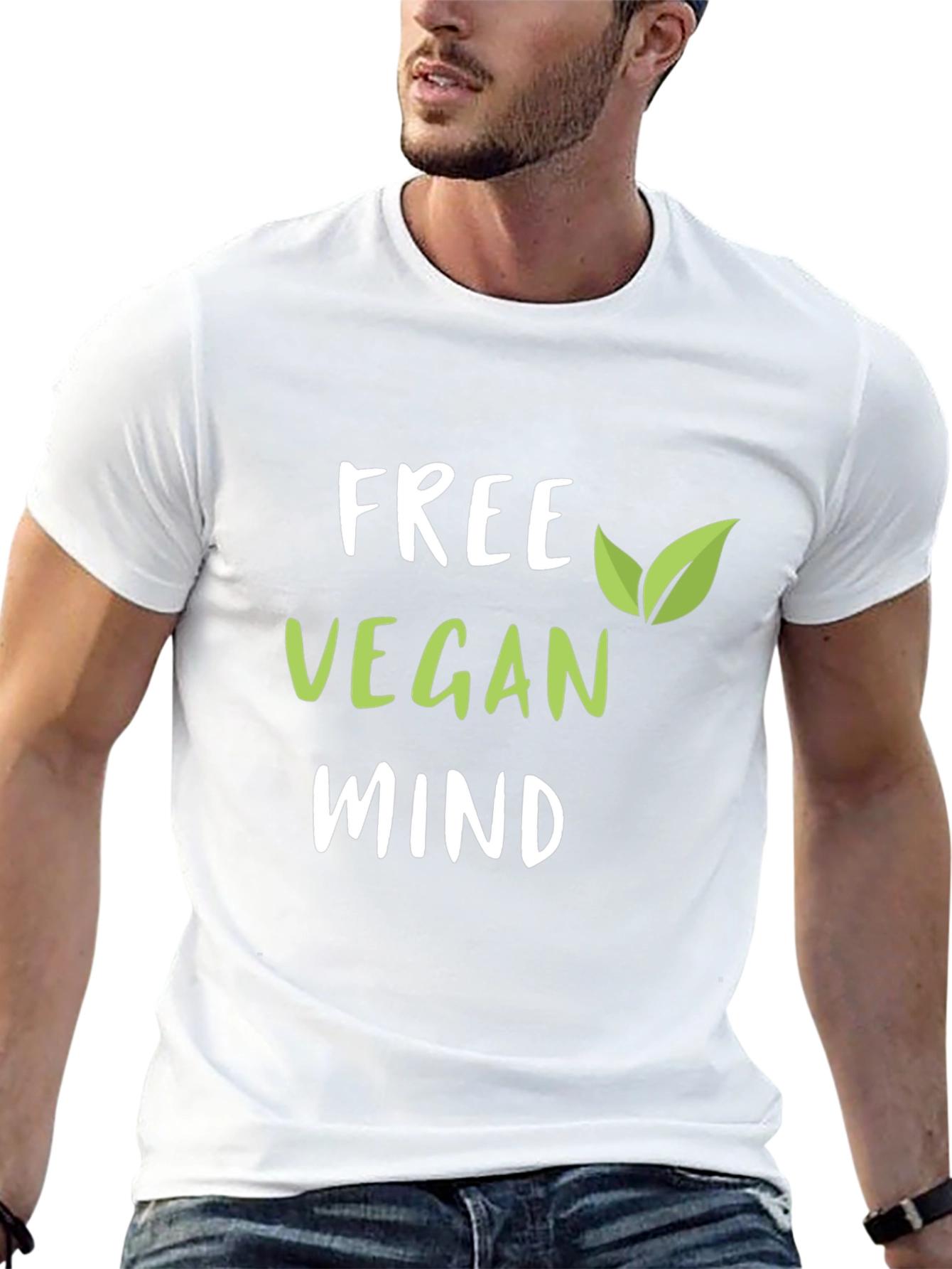 Free Vegan Mind Graphic T-Shirt