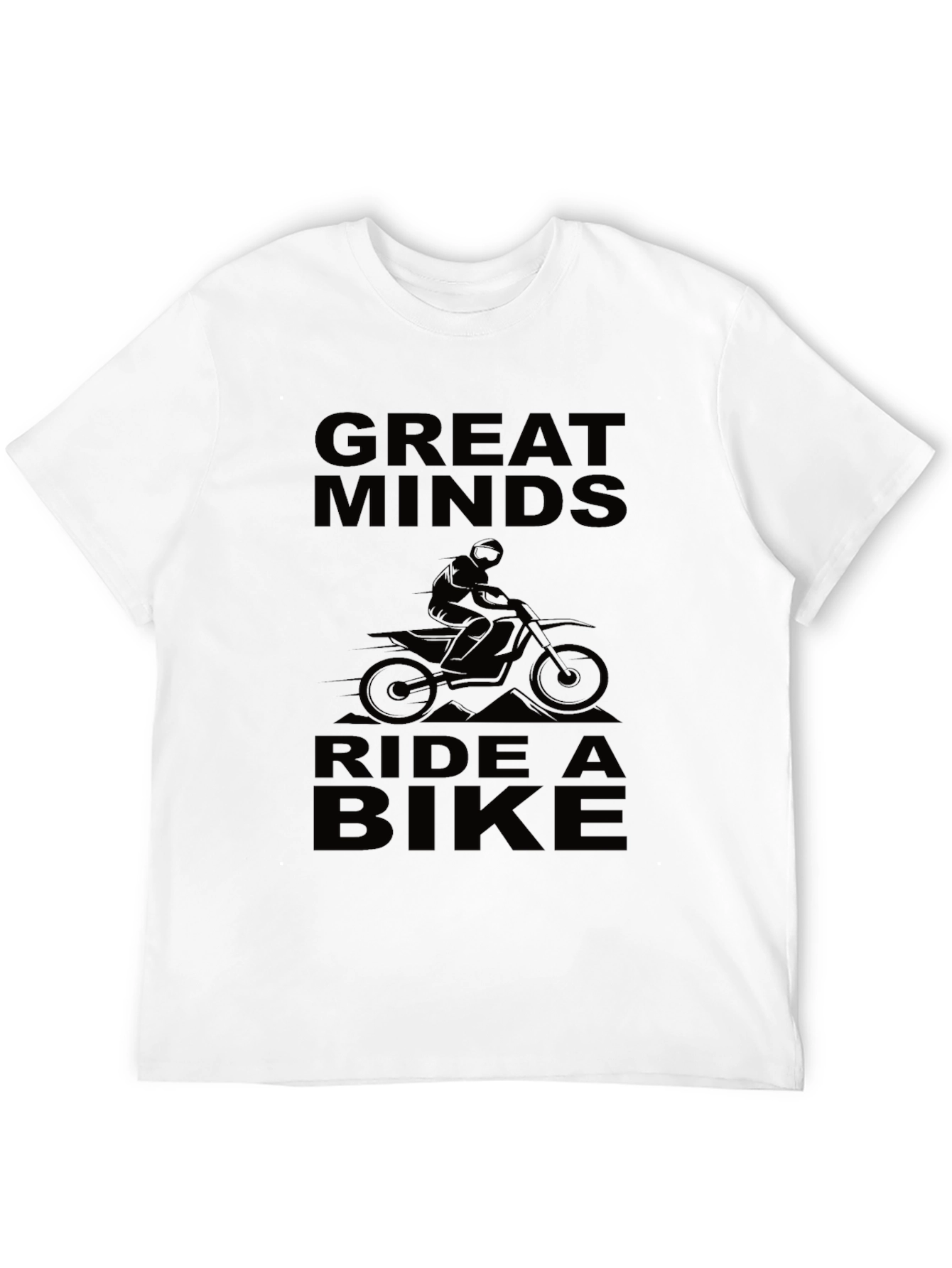Great Minds Ride a Bike Black Graphic Tee