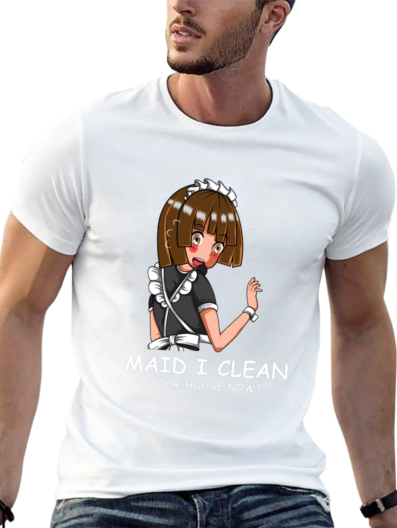 Anime Maid Graphic T-Shirt