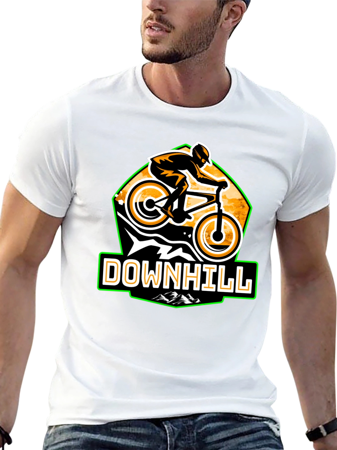 Downhill Biker T-Shirt - Graphic Tee