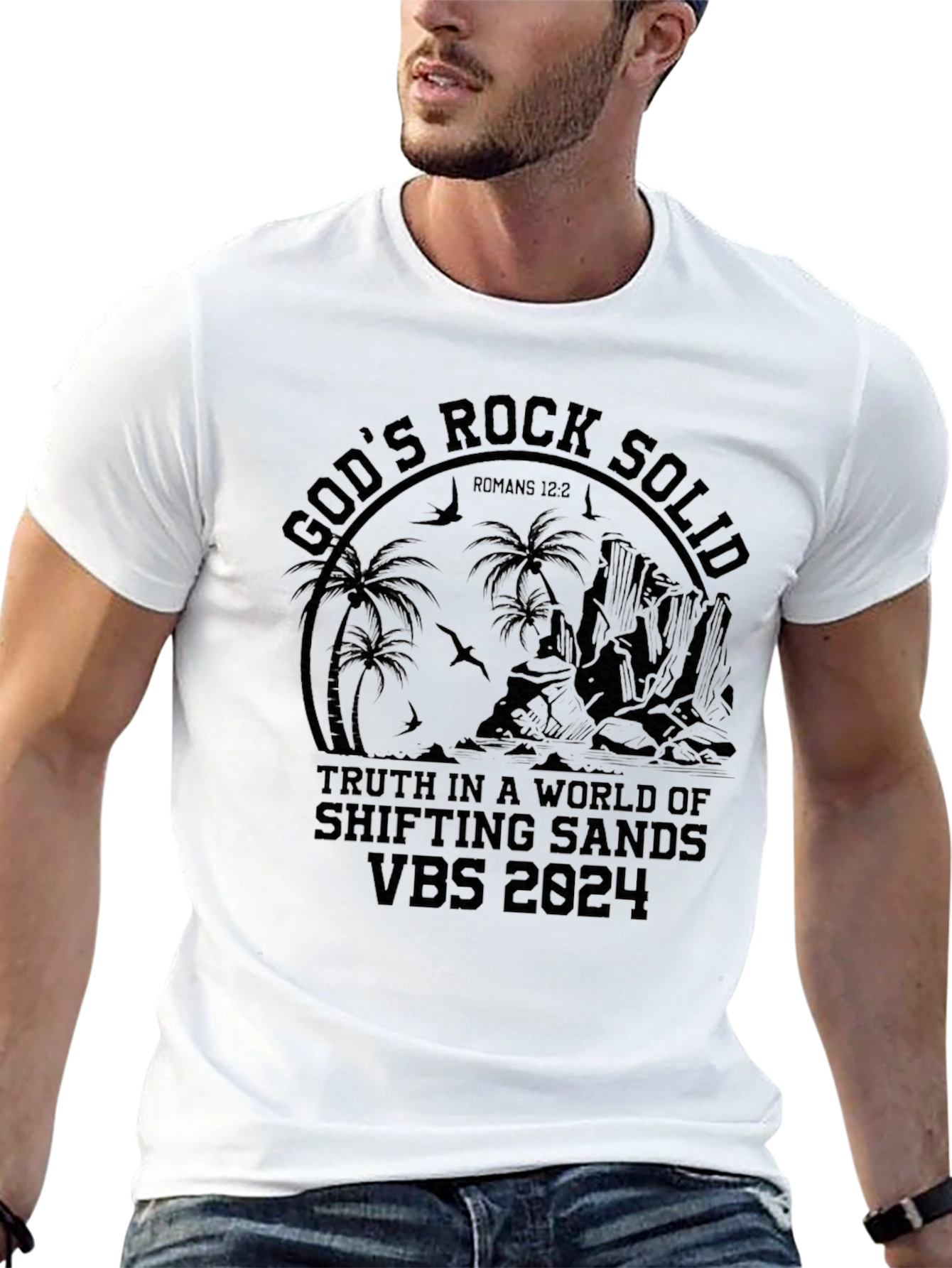 Gods Rock Solid Black T-Shirt VBS 2024