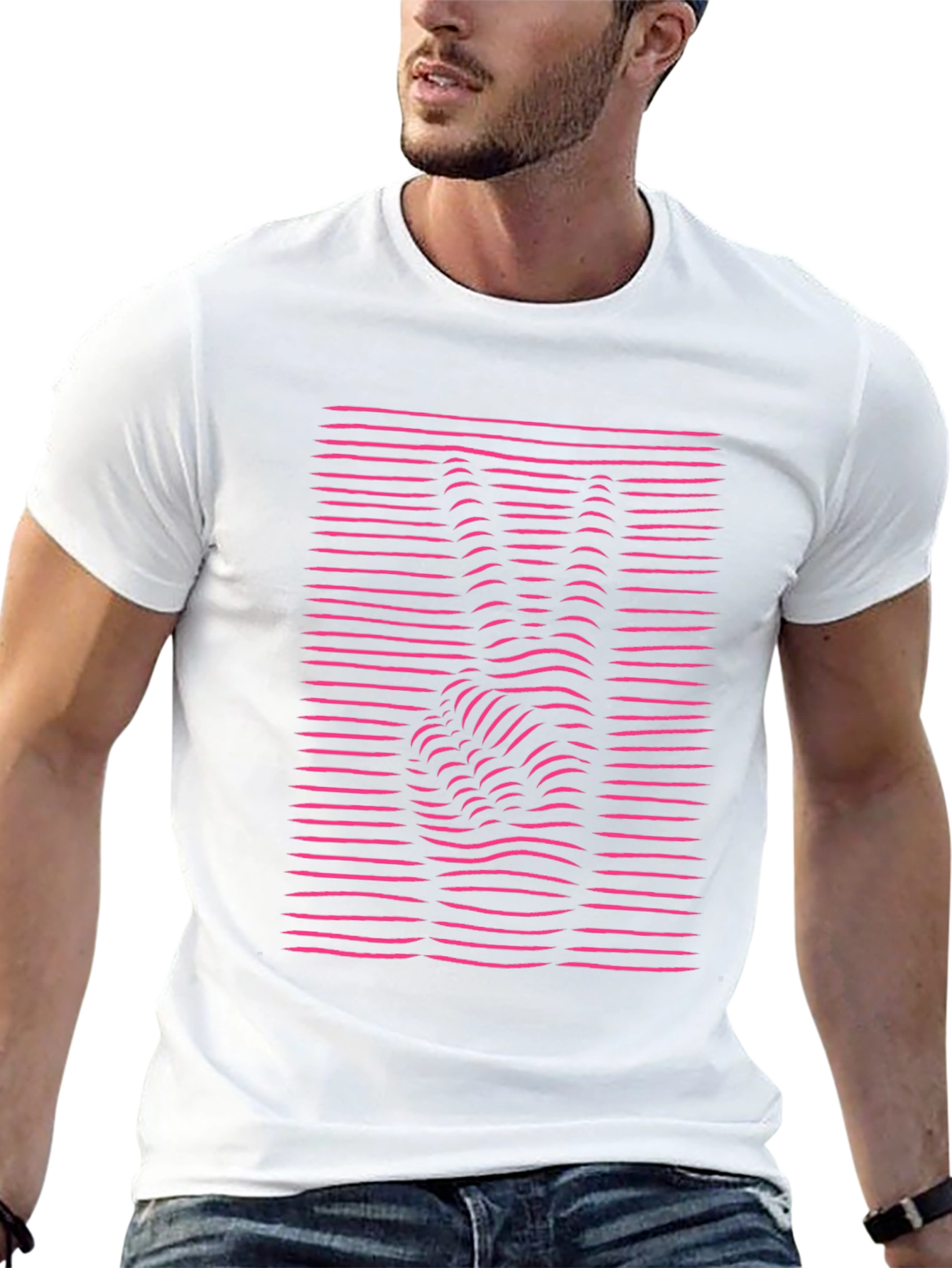 Peace Sign Optic Illusion Graphic T-Shirt