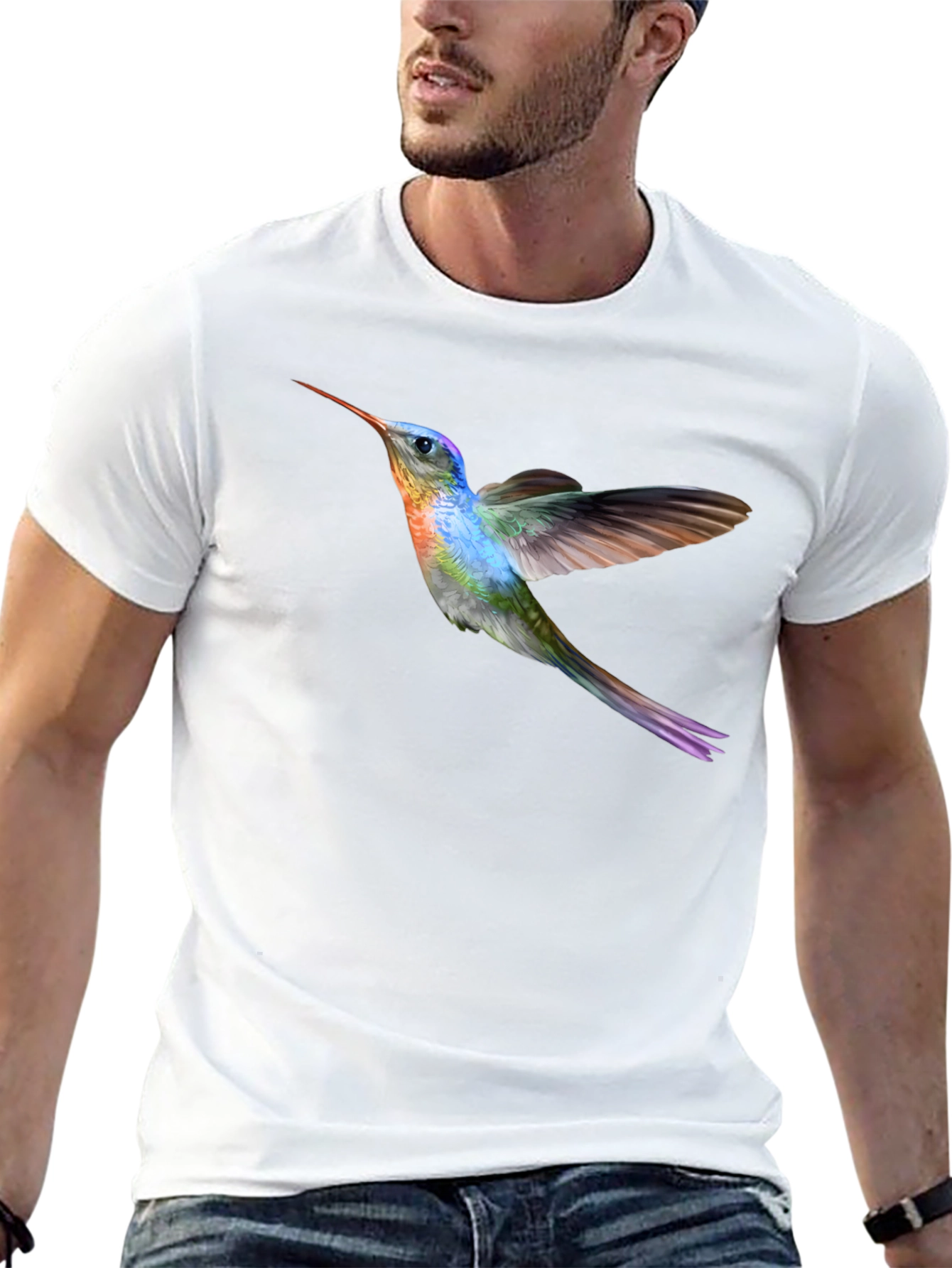 Hummingbird Graphic Black T-Shirt