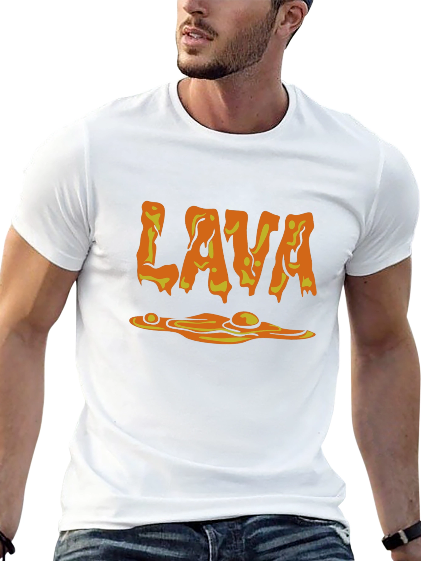 LAVA Graphic Print Black T-Shirt