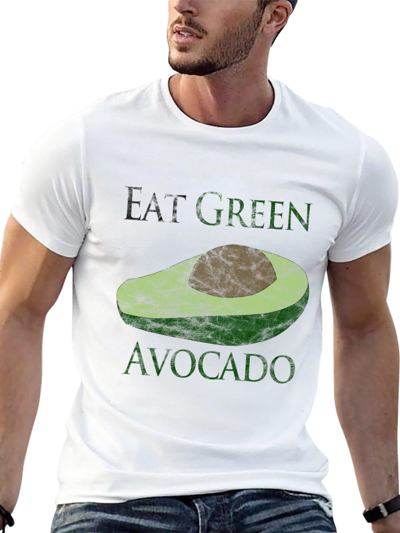 Eat Green Avocado T-Shirt - Stylish & Comfortable
