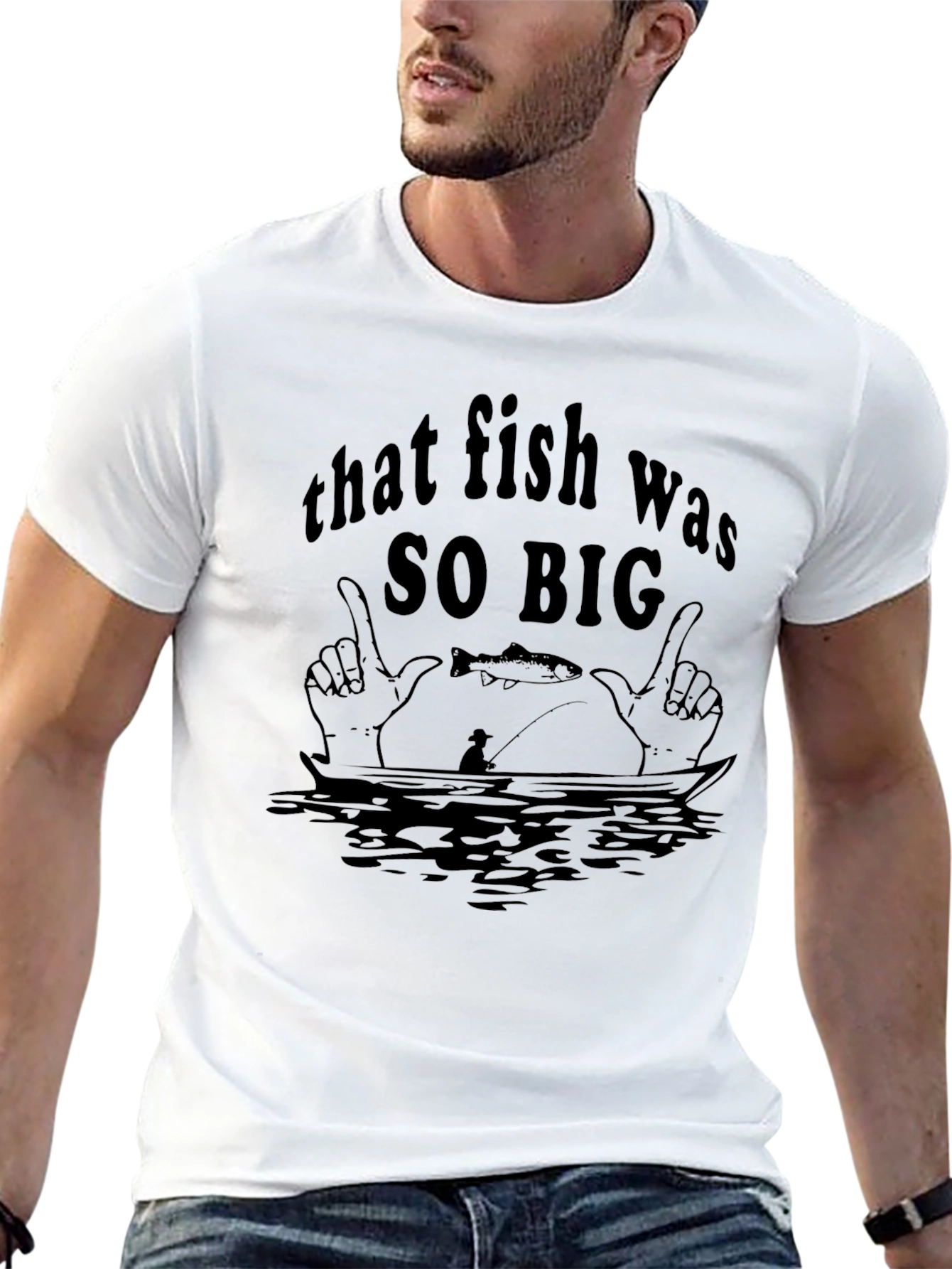 That Fish Was SO BIG Graphic Tee