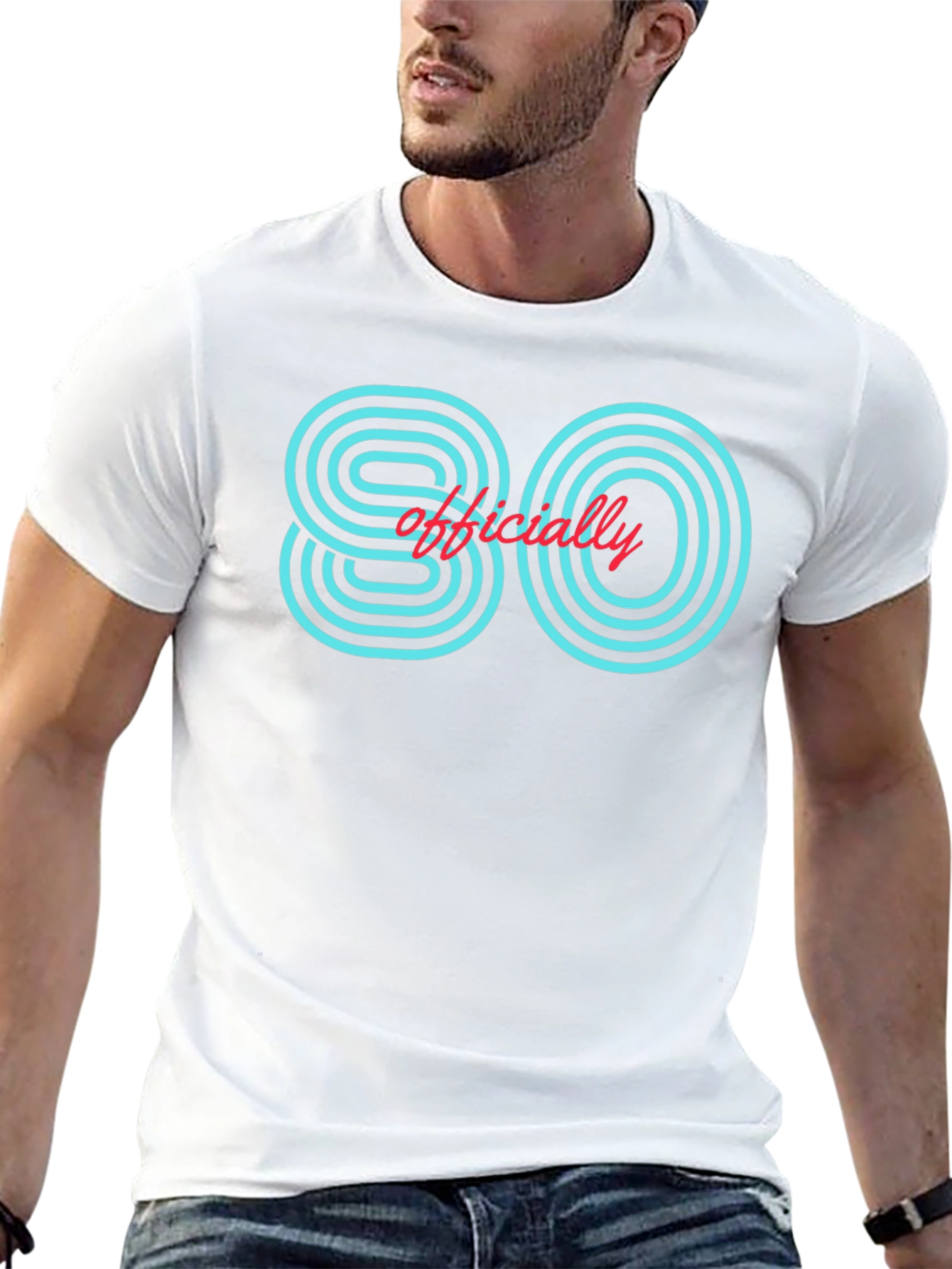 Officially 80 Retro Style Graphic T-Shirt