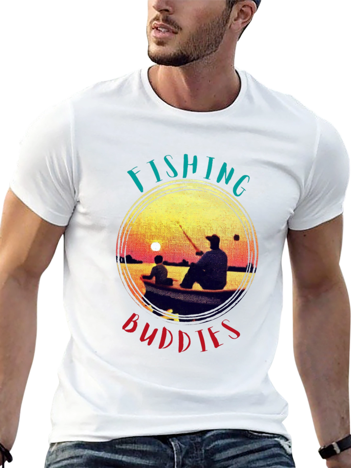 Fishing Buddies Graphic Tee - Father & Son