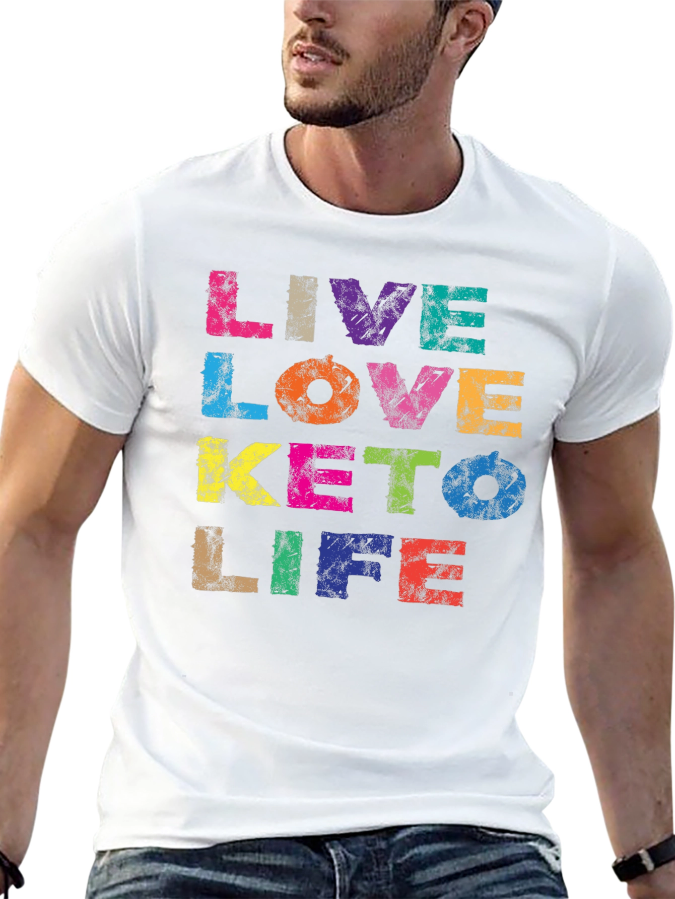 Live Love Keto Life Graphic T-Shirt