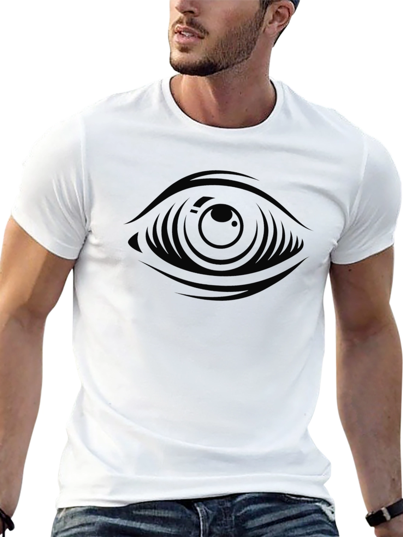 All Seeing Eye Graphic Tee - Stylish Black T-Shirt