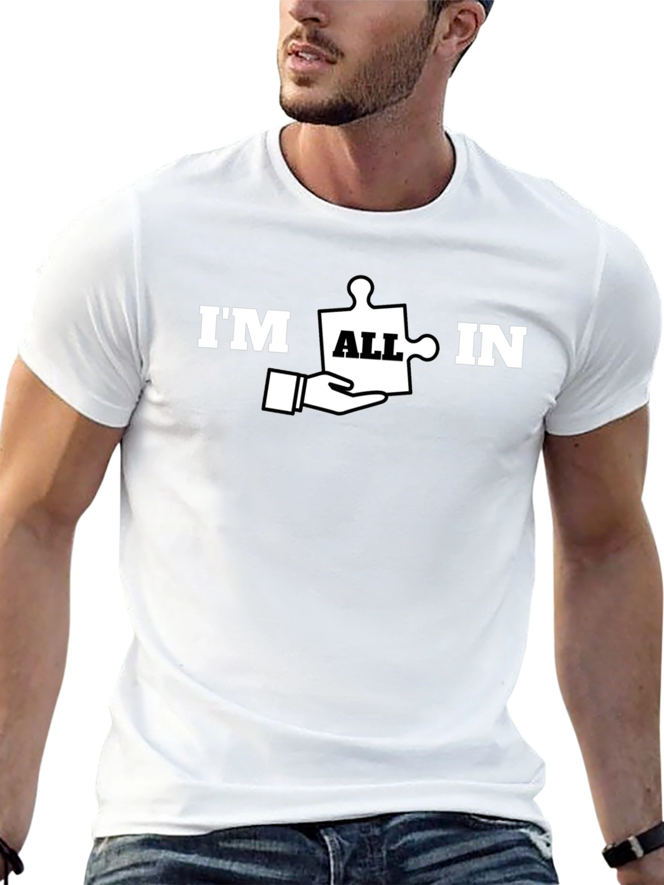 Im All In Puzzle Piece T-Shirt