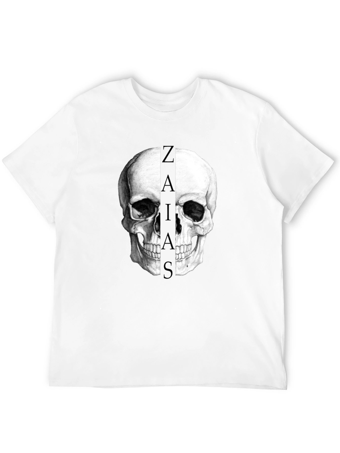 Skull Graphic T-Shirt - ZAIAIS Print - Cool Streetwear