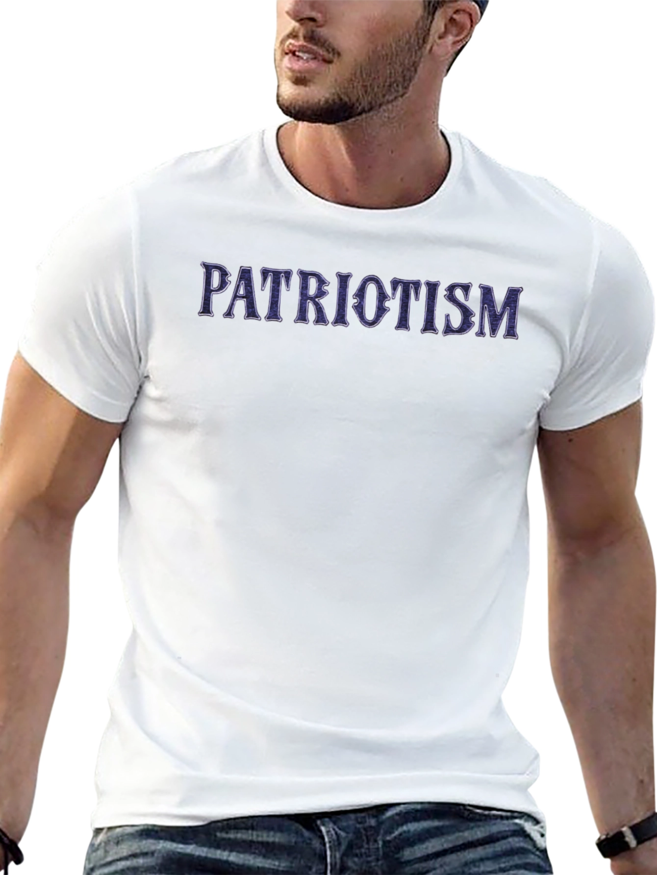 Patriotism Graphic Print T-Shirt