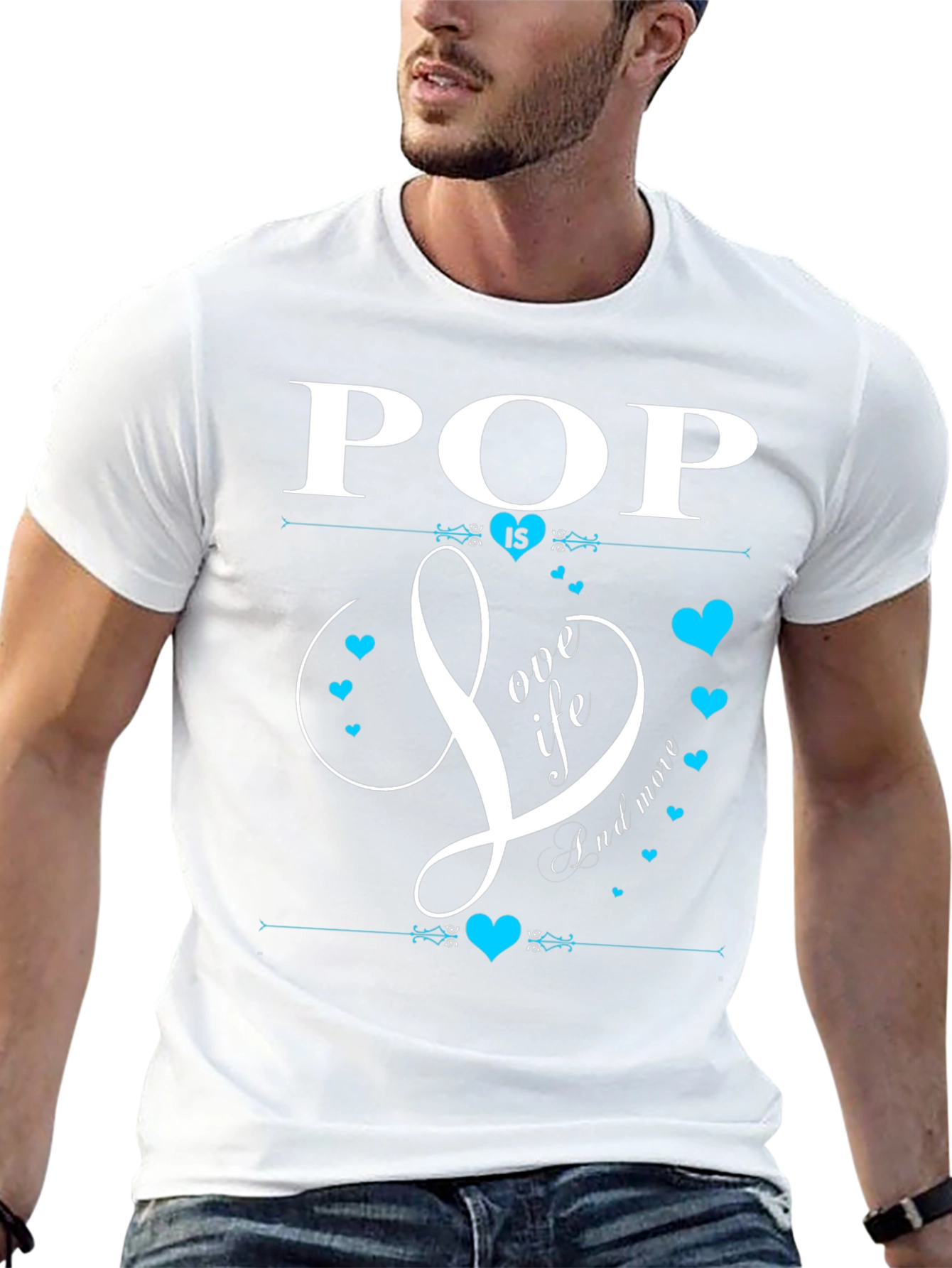 Pop Is Love Life & More Black T-Shirt