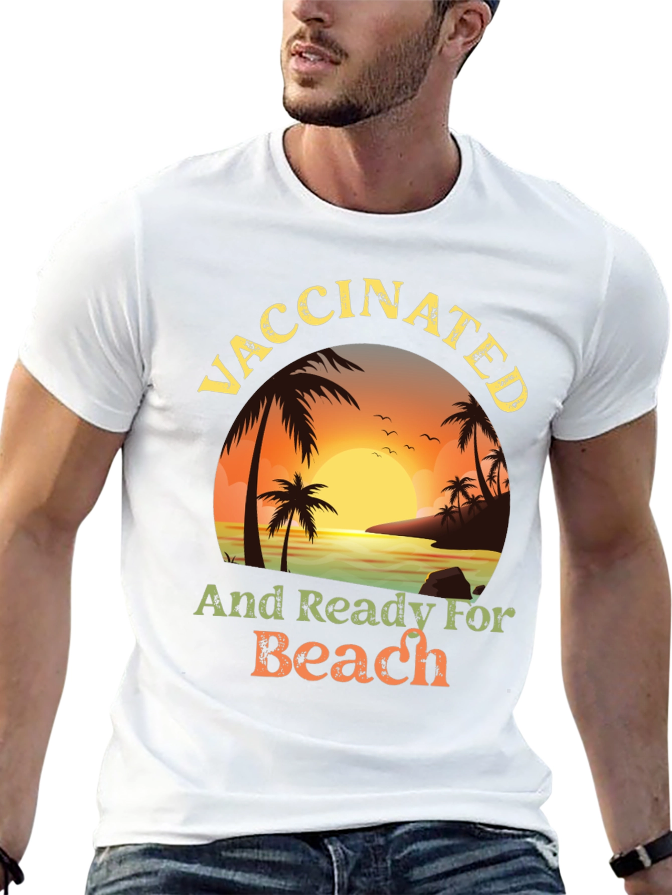 Vaccinated and Ready for the Beach T-Shirt