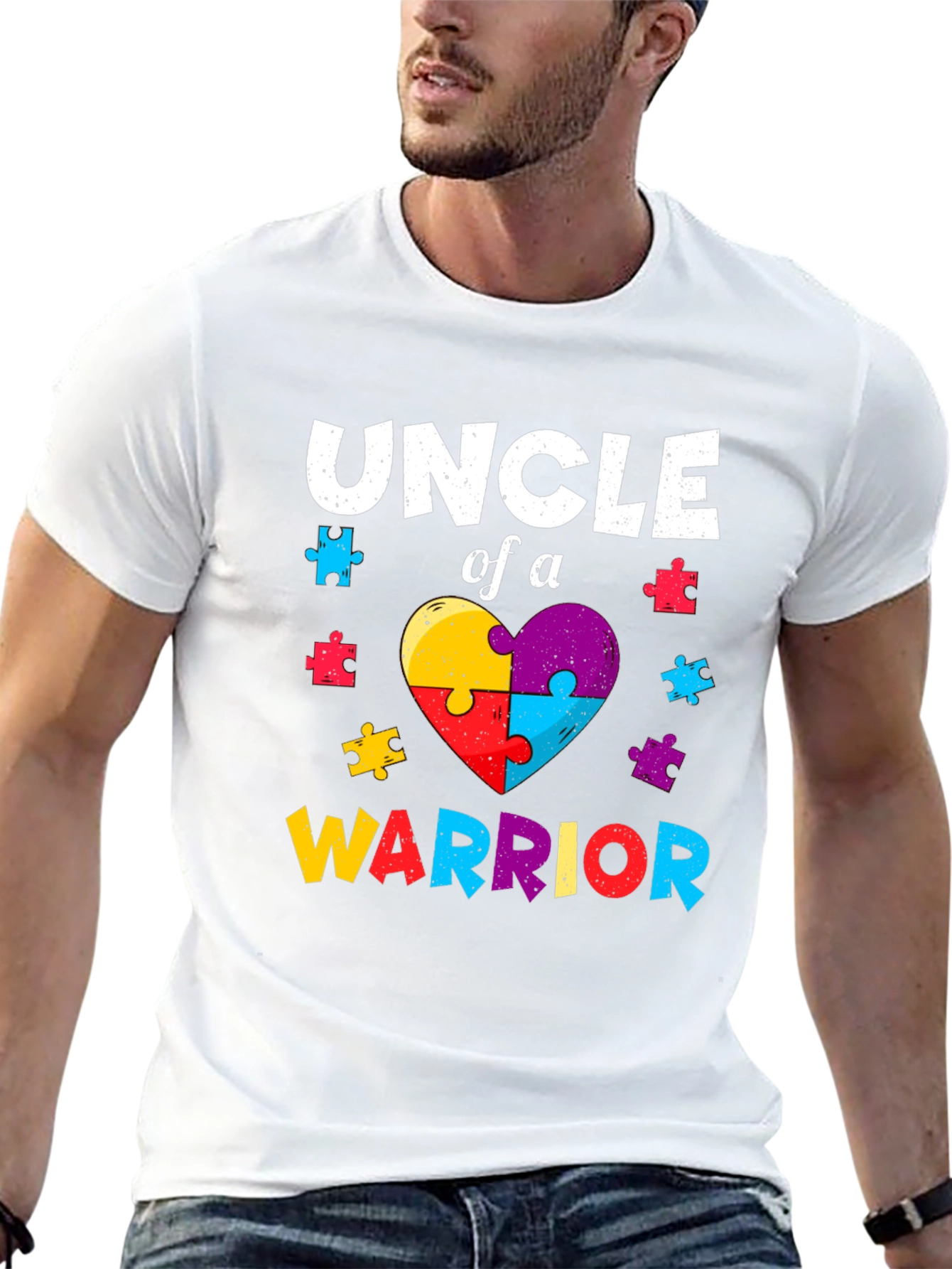 Uncle of a Warrior Autism Awareness T-Shirt