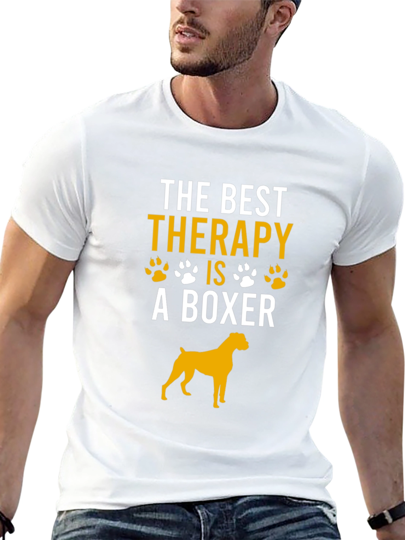 Boxer Dog Therapy T-Shirt - Dog Lover Tee