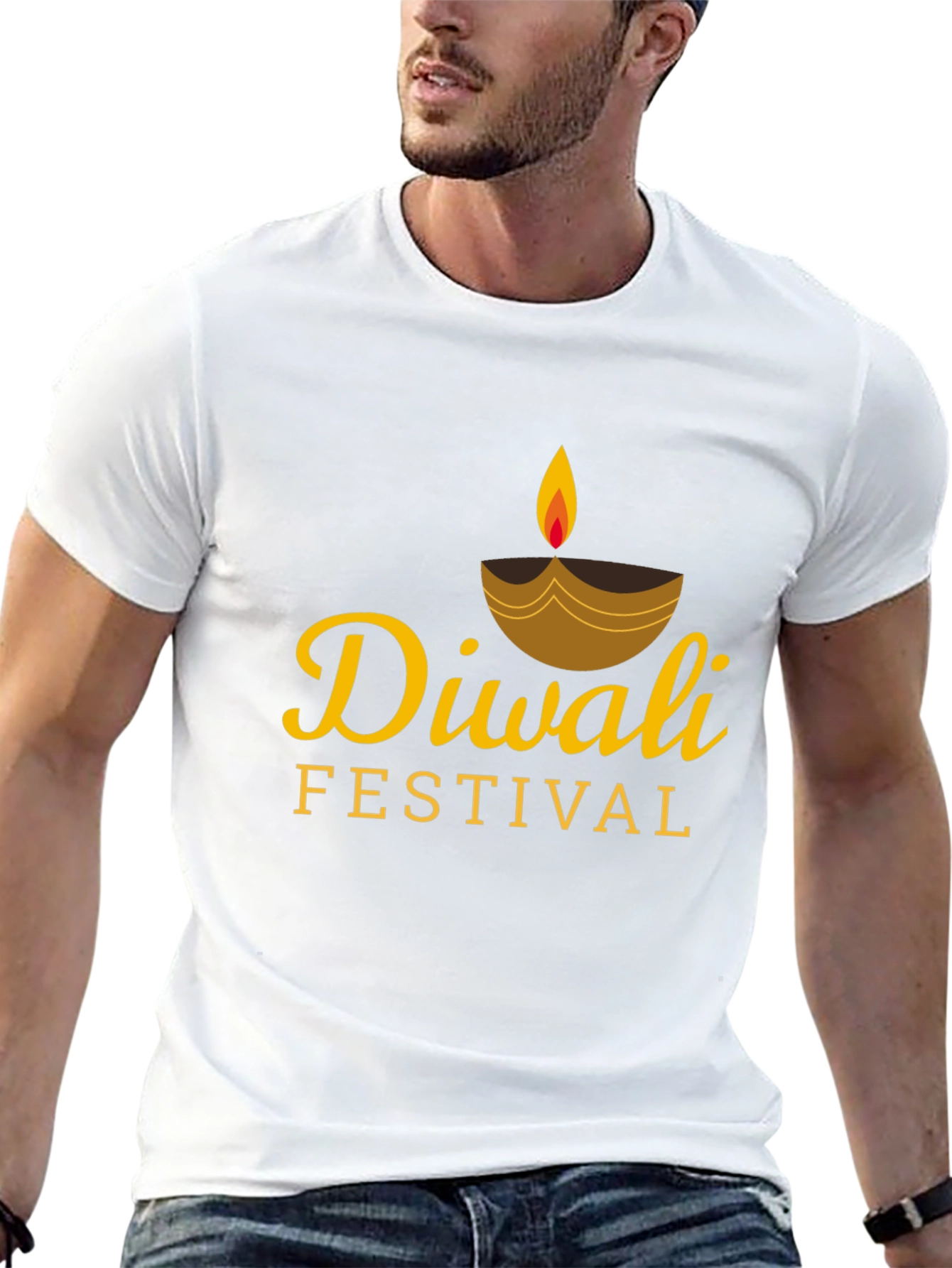 Diwali Festival Graphic Print T-Shirt