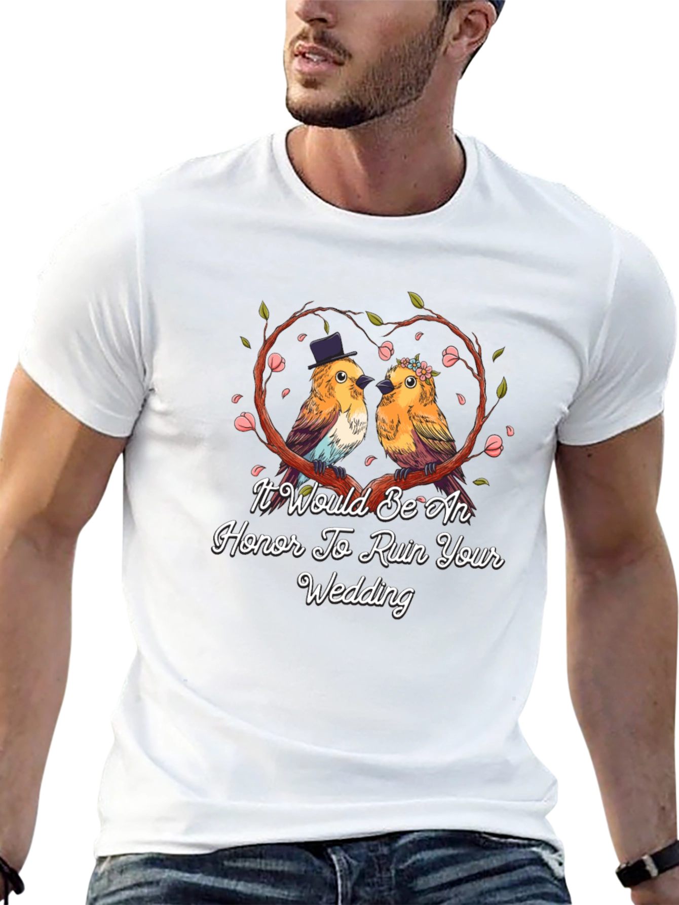 Ruin Your Wedding Bird Graphic T-Shirt