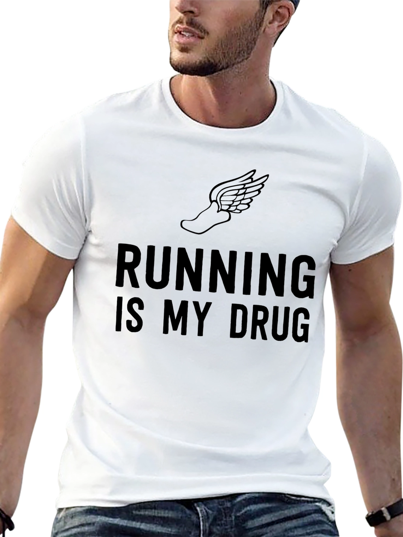 Running Is My Drug Graphic T-Shirt